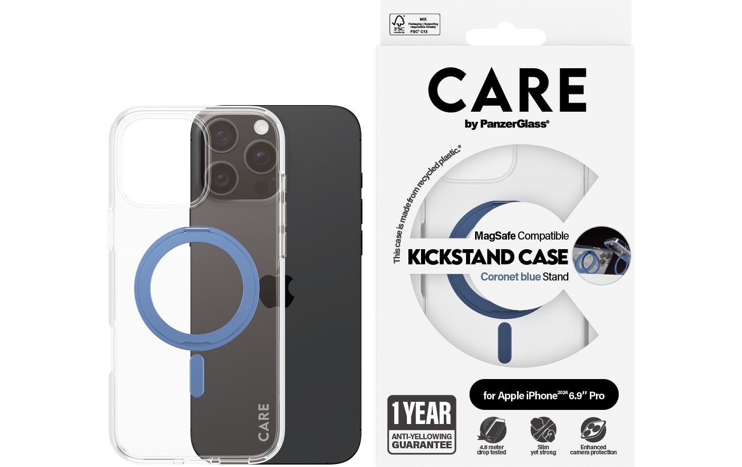 CARE by PanzerGlass Backcover »Feature Kickstand iPhone 16 Pro Max« iPhone 16 Pro Max