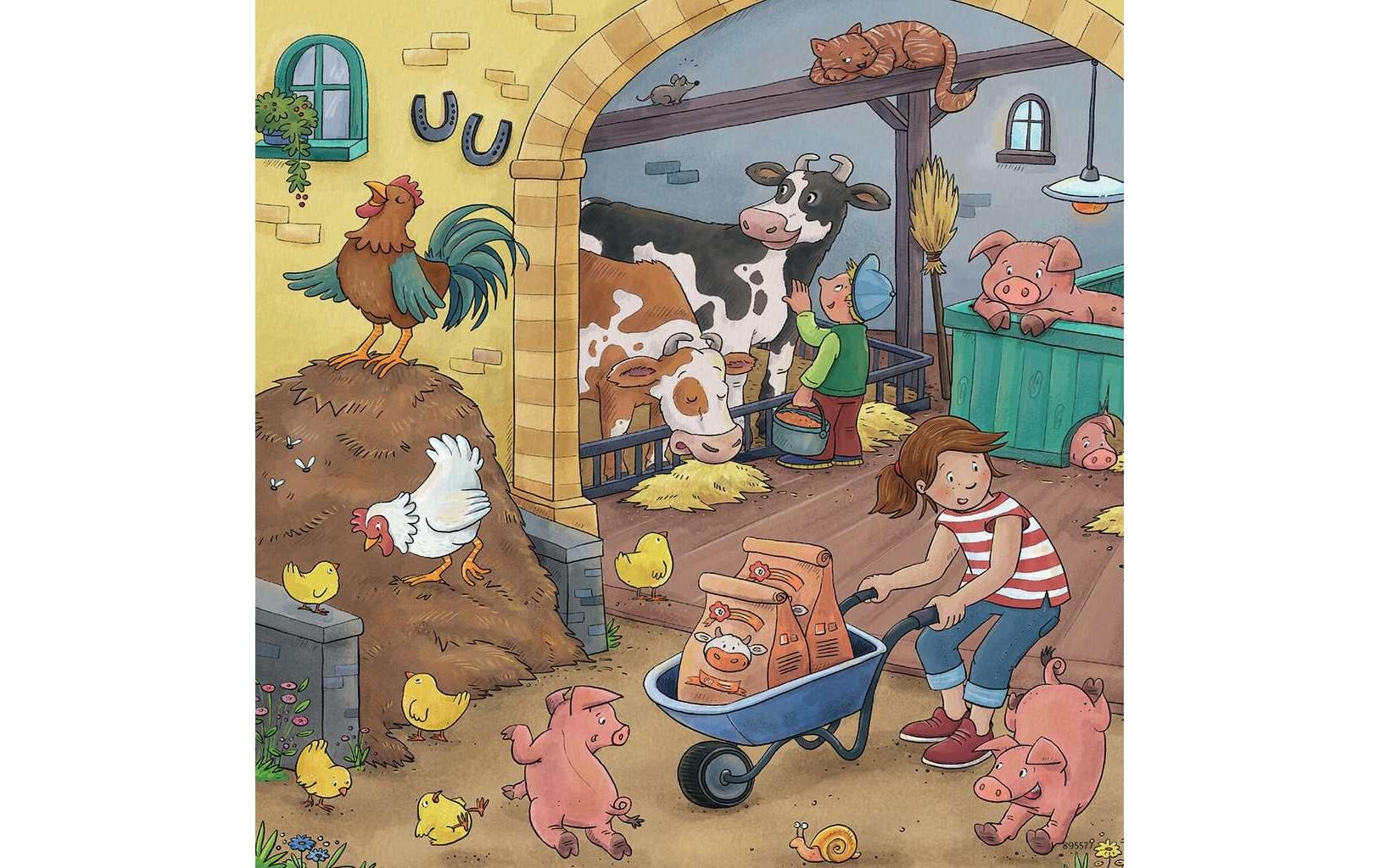 Ravensburger Puzzle »Viel los auf dem Bauernhof«