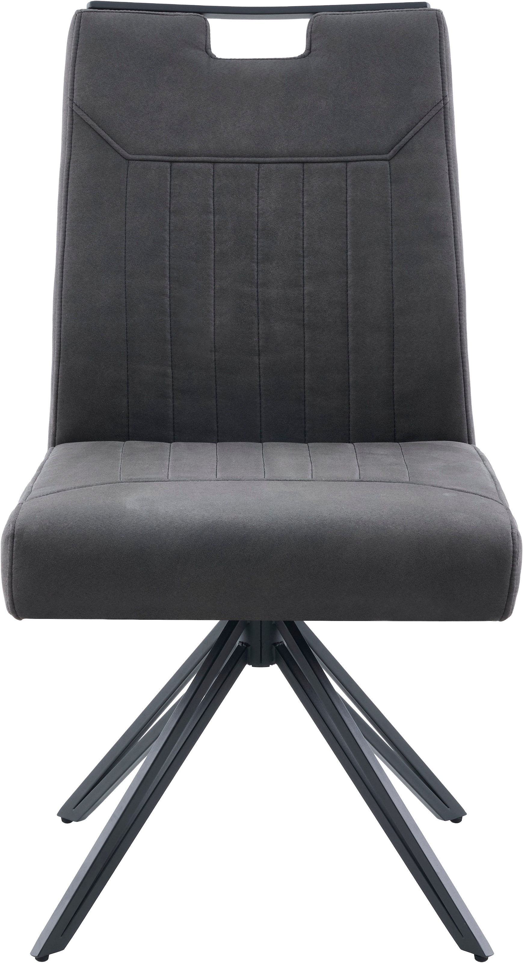 HELA Chaise à 4 pieds »MAGGY« () 1 cuislargeur d'assise XXL, pivotant à 360°, pied en V, suspension à ressort, supporte 200kg