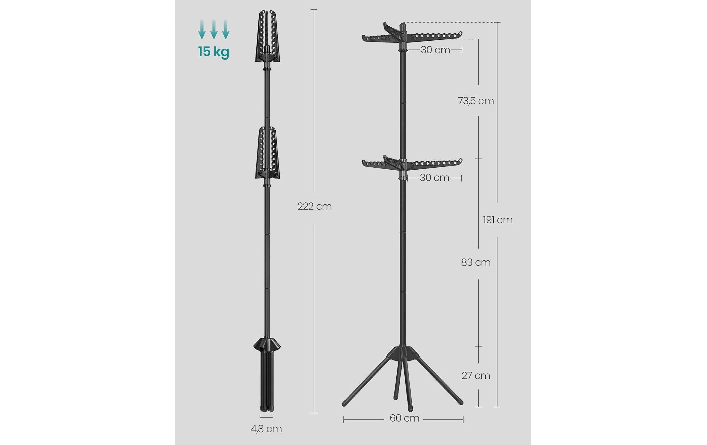 SONGMICS Porte-manteau