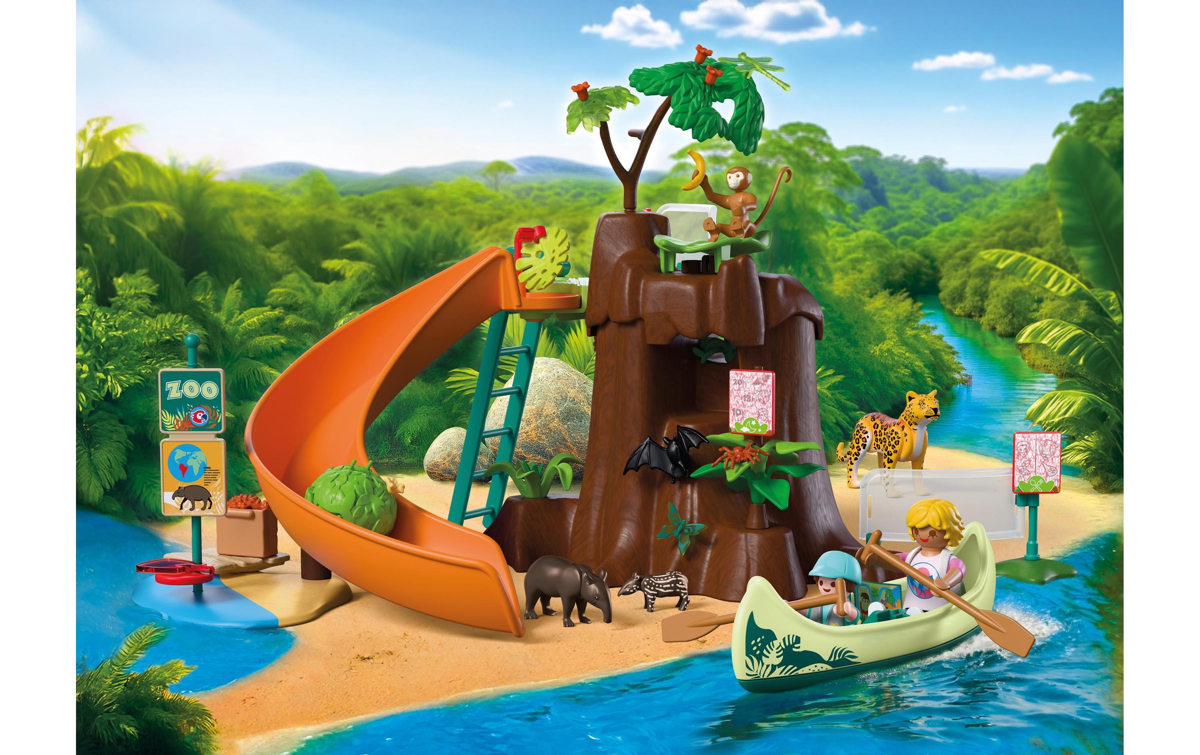 Playmobil® Jeu de construction »Zoo: Dschungelabenteuer (72071), Animals & Friends« Made in Europe