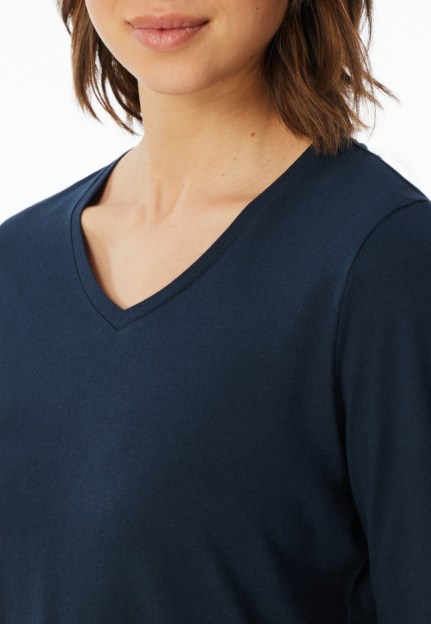 uncover by SCHIESSER Schlafanzug »Uncover Nightwear« 2 tlg. Baumwolle, Single Jersey-Qulität, langärmelig, bequem, atmungsaktiv