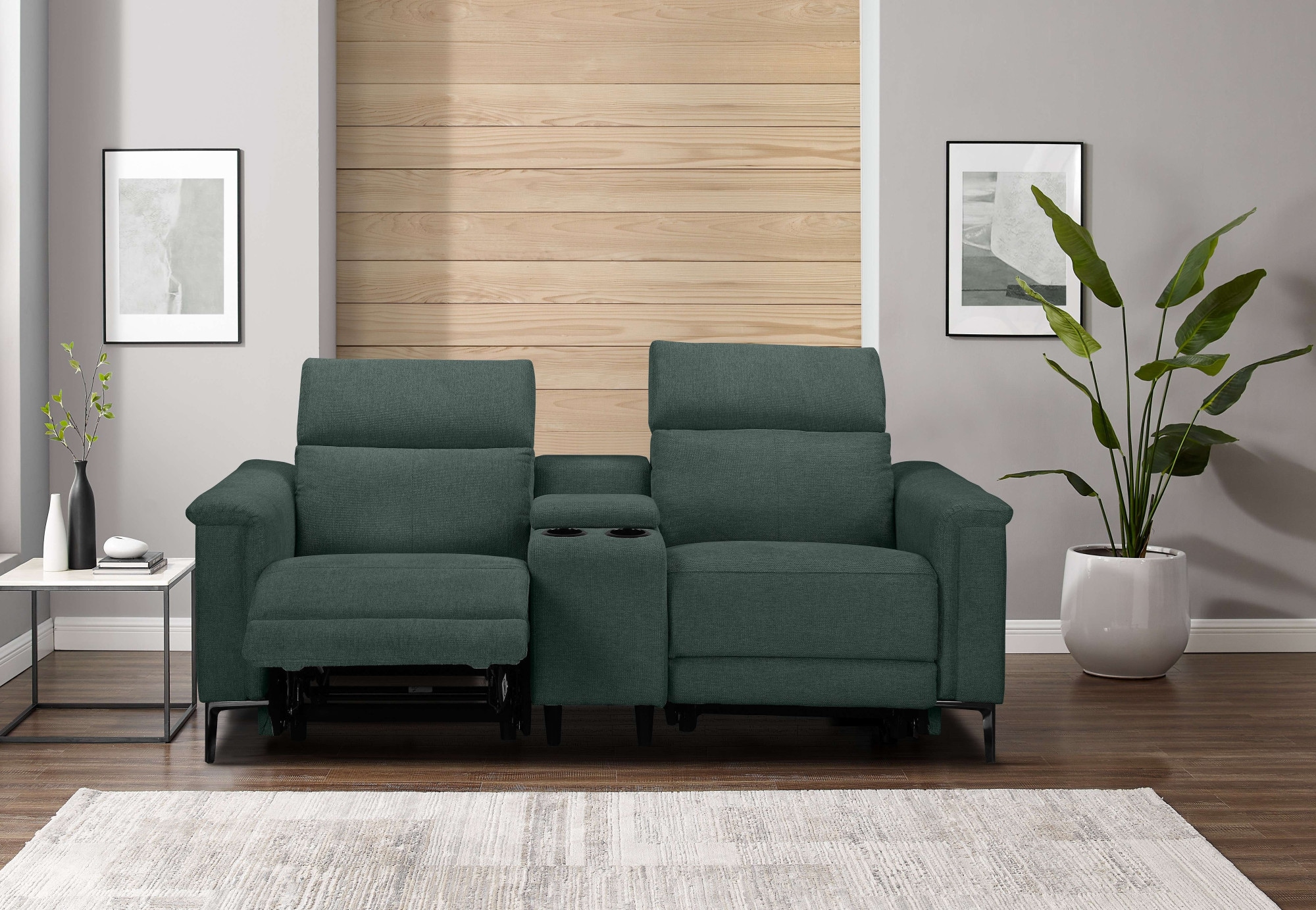 Home affaire 2-Sitzer »LUND, Kinosofa, Relaxfunktion, TV-Sessel, manuell/elektrisch (USB-A)« Kopfteilverstellung, Getränkachhalter, u. Staufach