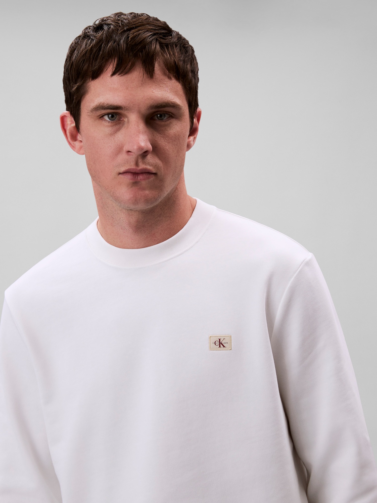 Calvin Klein Jeans Sweatshirt »400GSM TRRY BDG CRWN«, Mit Rundhalsausschnitt
