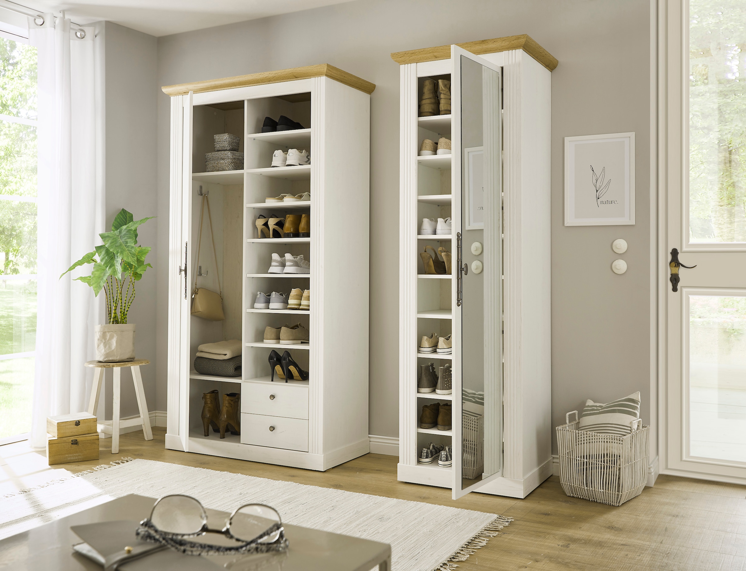 Home affaire Schuhschrank »WESTMINSTER TOPSELLER!« Höhe ca. 203 cm,  im romantischen Landhausstil