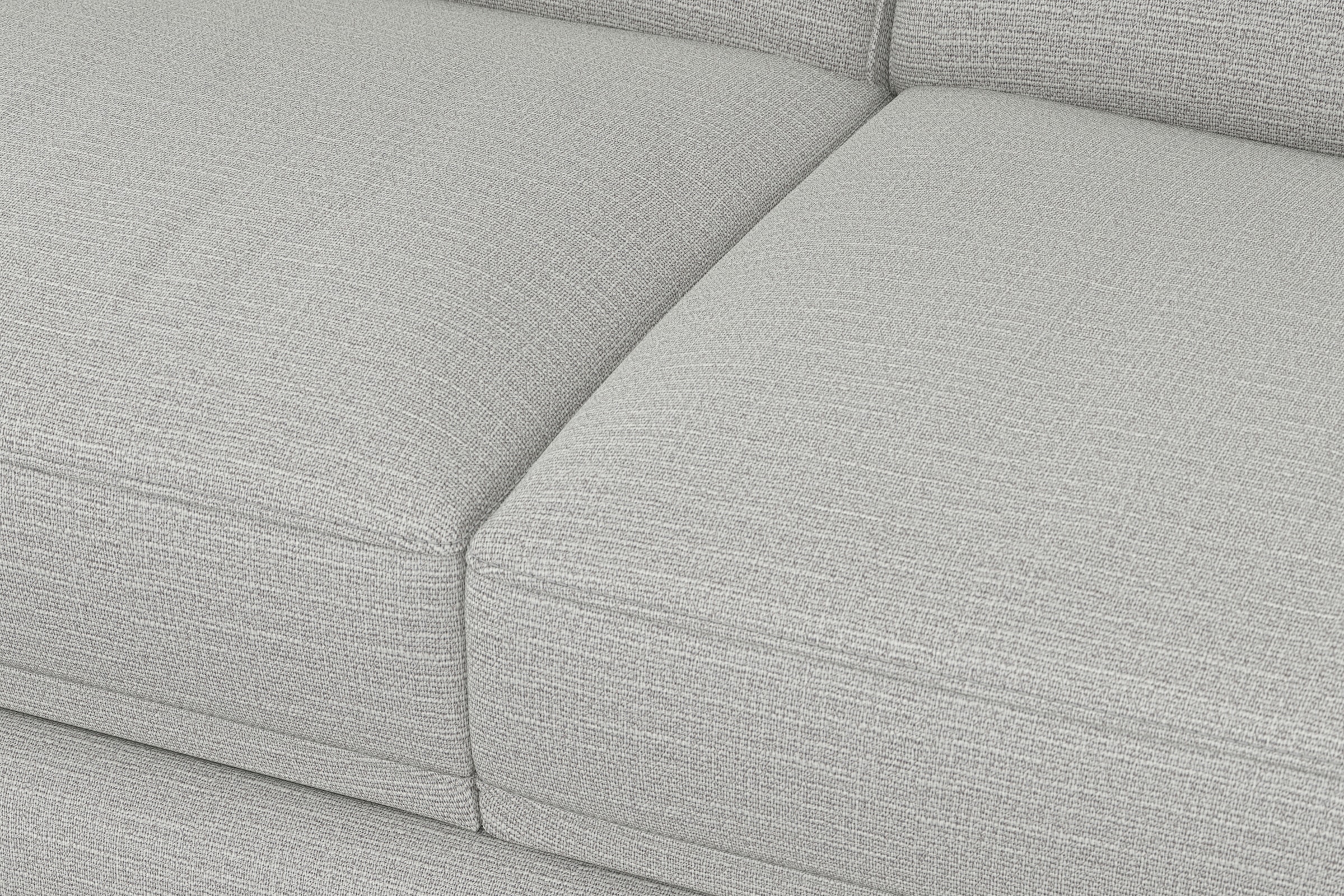 sit&more Canapé d'angle »Dundee L-Form« mit Federkern und Edelstahlfüssen, wahlweise mit Kopfteilverstellung