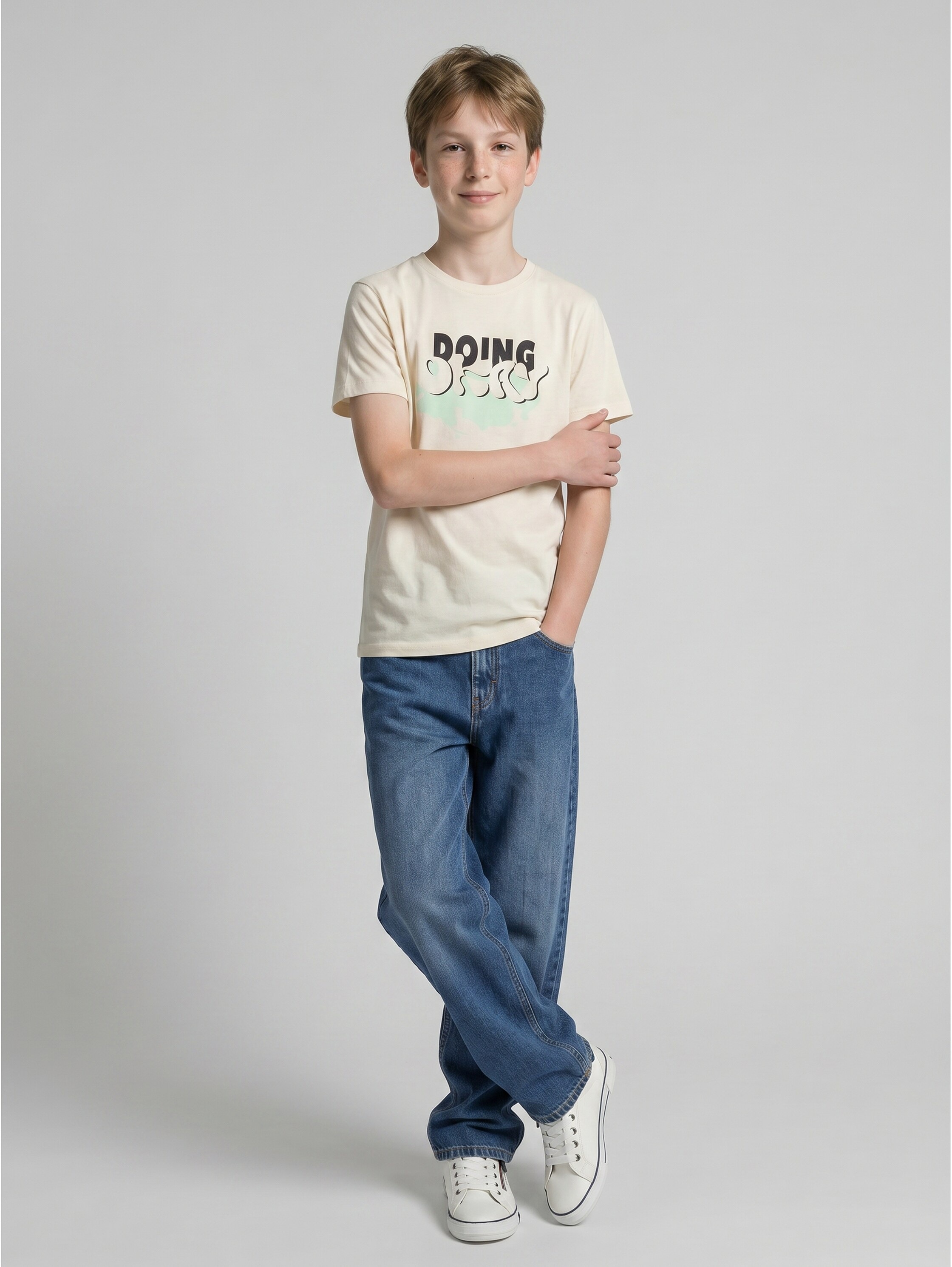 TOM TAILOR Jeans à 5 poches jeans baggy avec jambe évasée