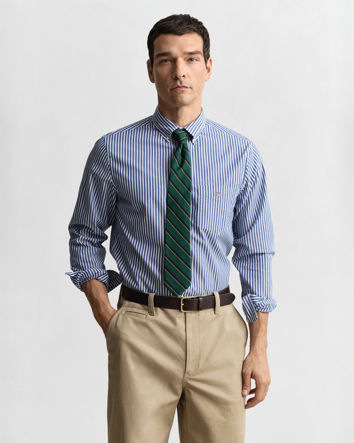 Gant Chemise à manches longues »REG POPLIN STRIPE SHIRT«