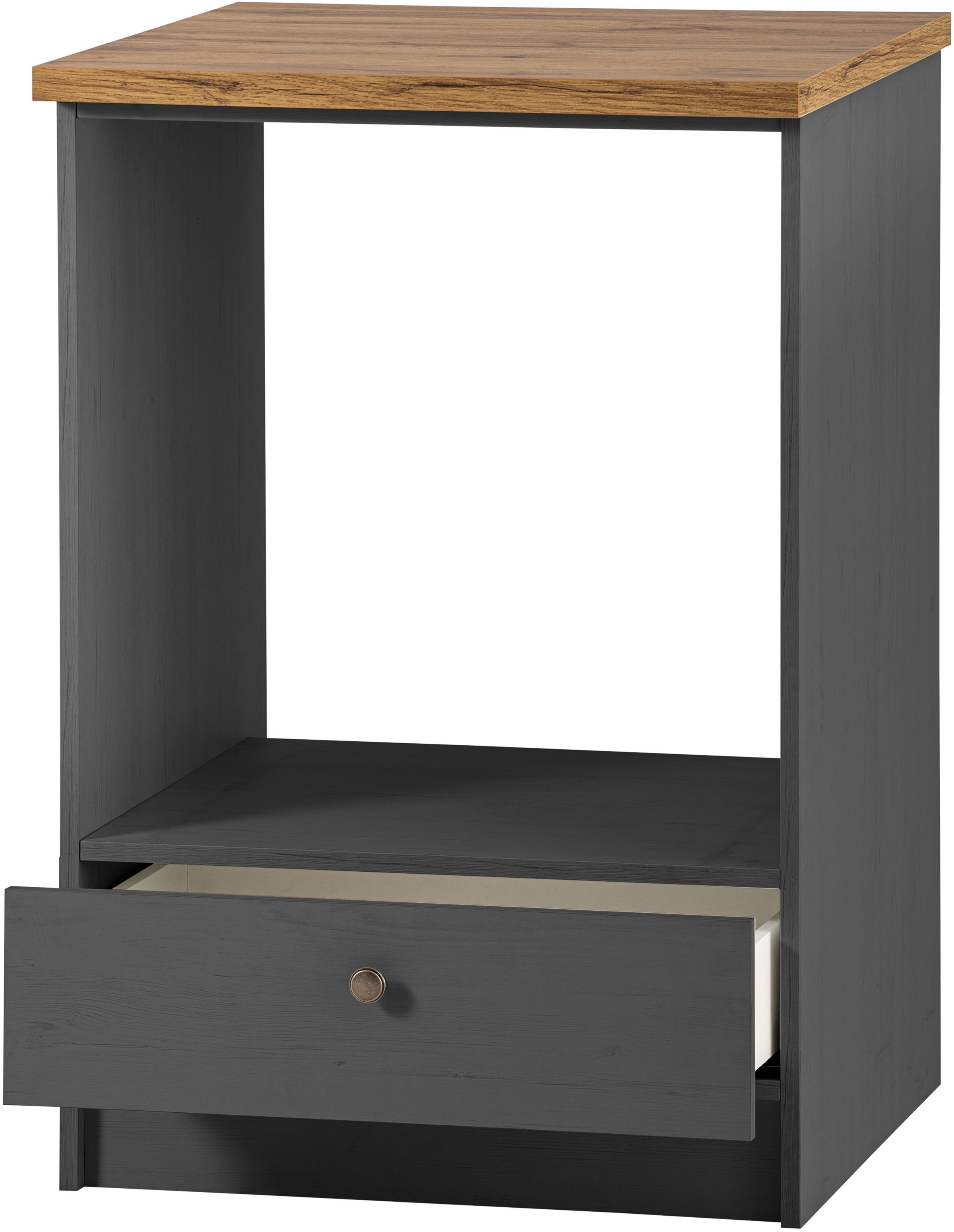 KOCHSTATION Herdumbauschrank »KS-Westminster, Herdumbau, Unterschrank, Ofenschrank, Küchenschrank« Breite 63 cm, Nischenmass B/T/H 56,8/62,5/58,8 cm, mit 1 Schubkasten