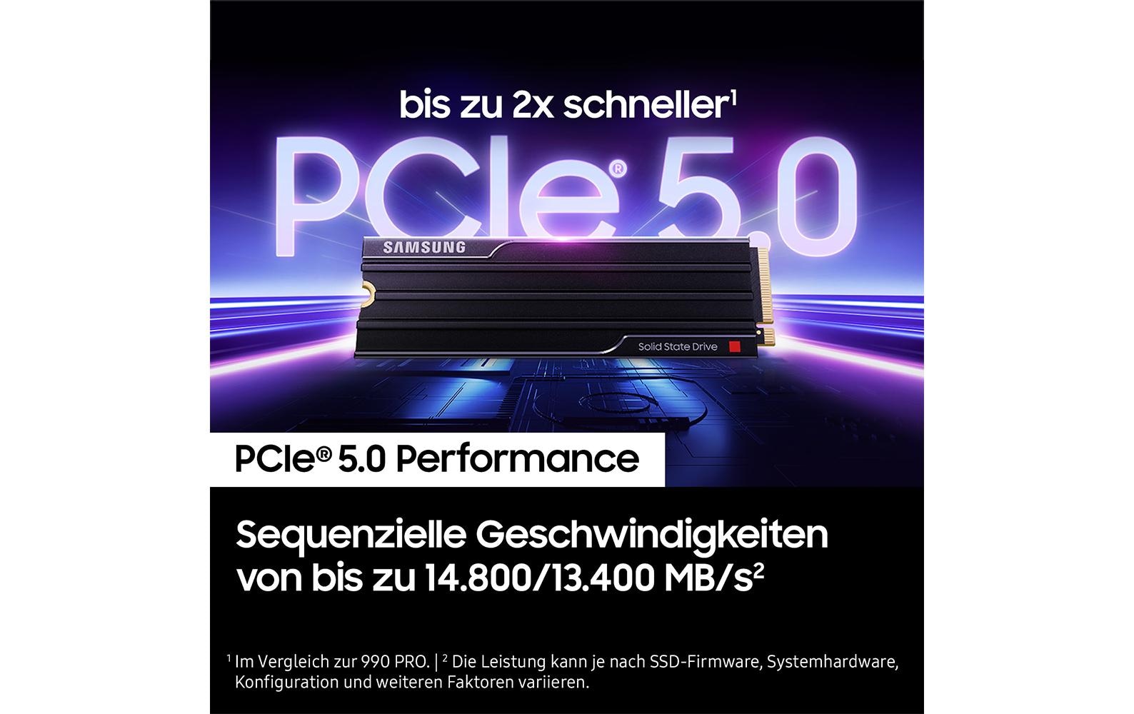 Samsung SSD de jeu interne »9100 PRO Heatsink PCIe® 5.0 NVMe™ M.2« 1 TB