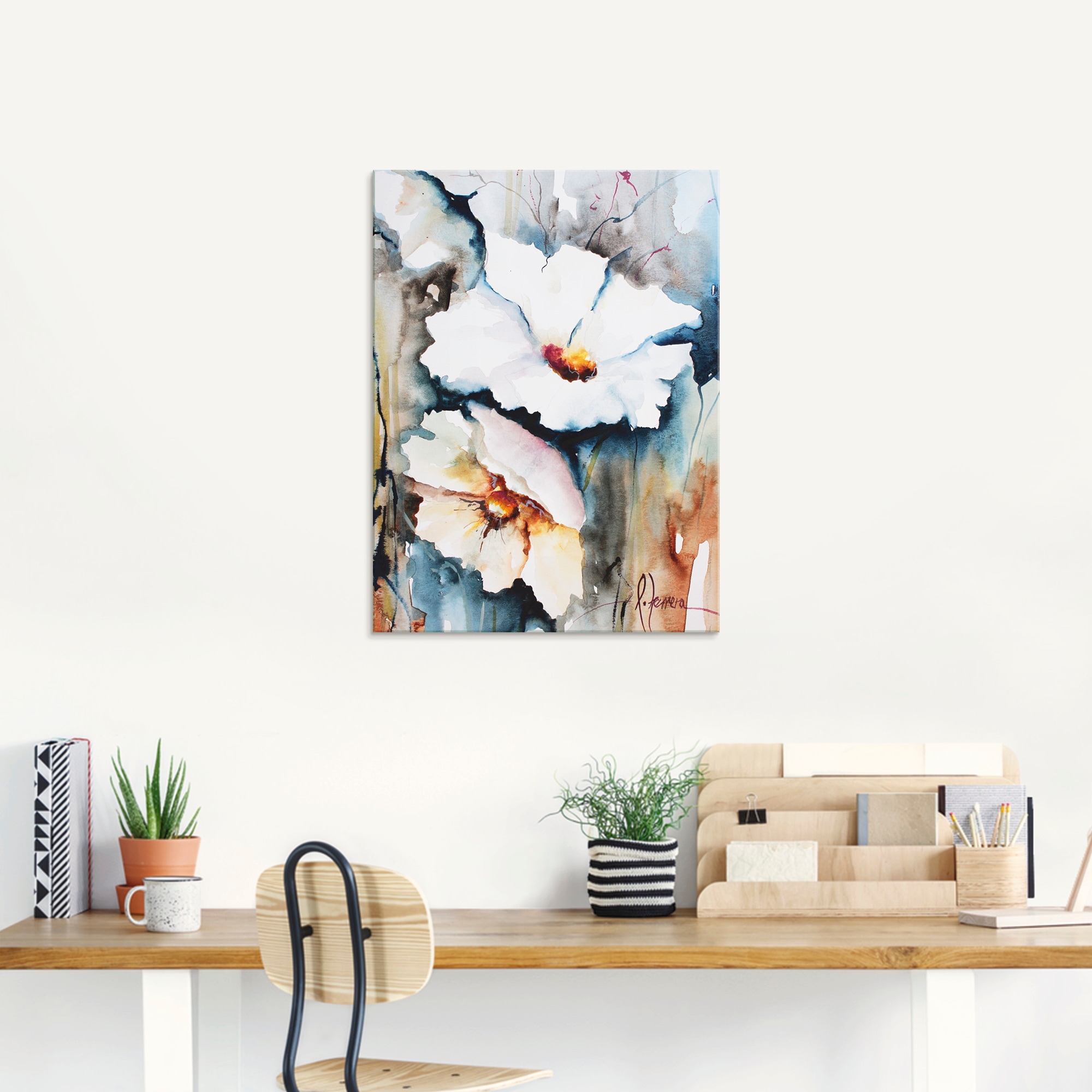 Artland Glasbild »Aquasblüten II« Blumen 1 Stk. tlg. in verschiedenen Grössen