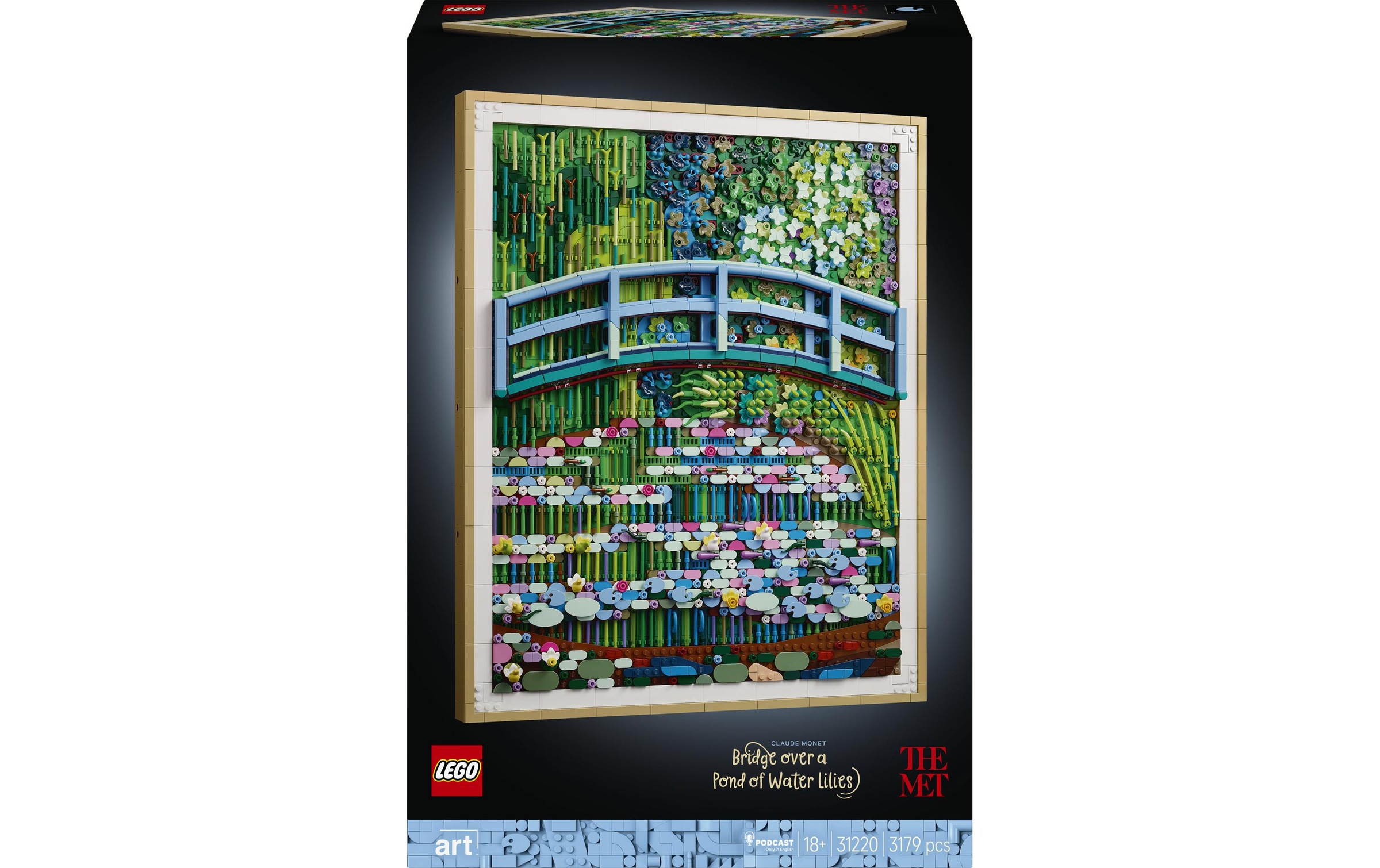 LEGO® Konstruktionsspielsteine »Claude Monet – Brücke über einen Seerosenteich (31220), LEGO ART«