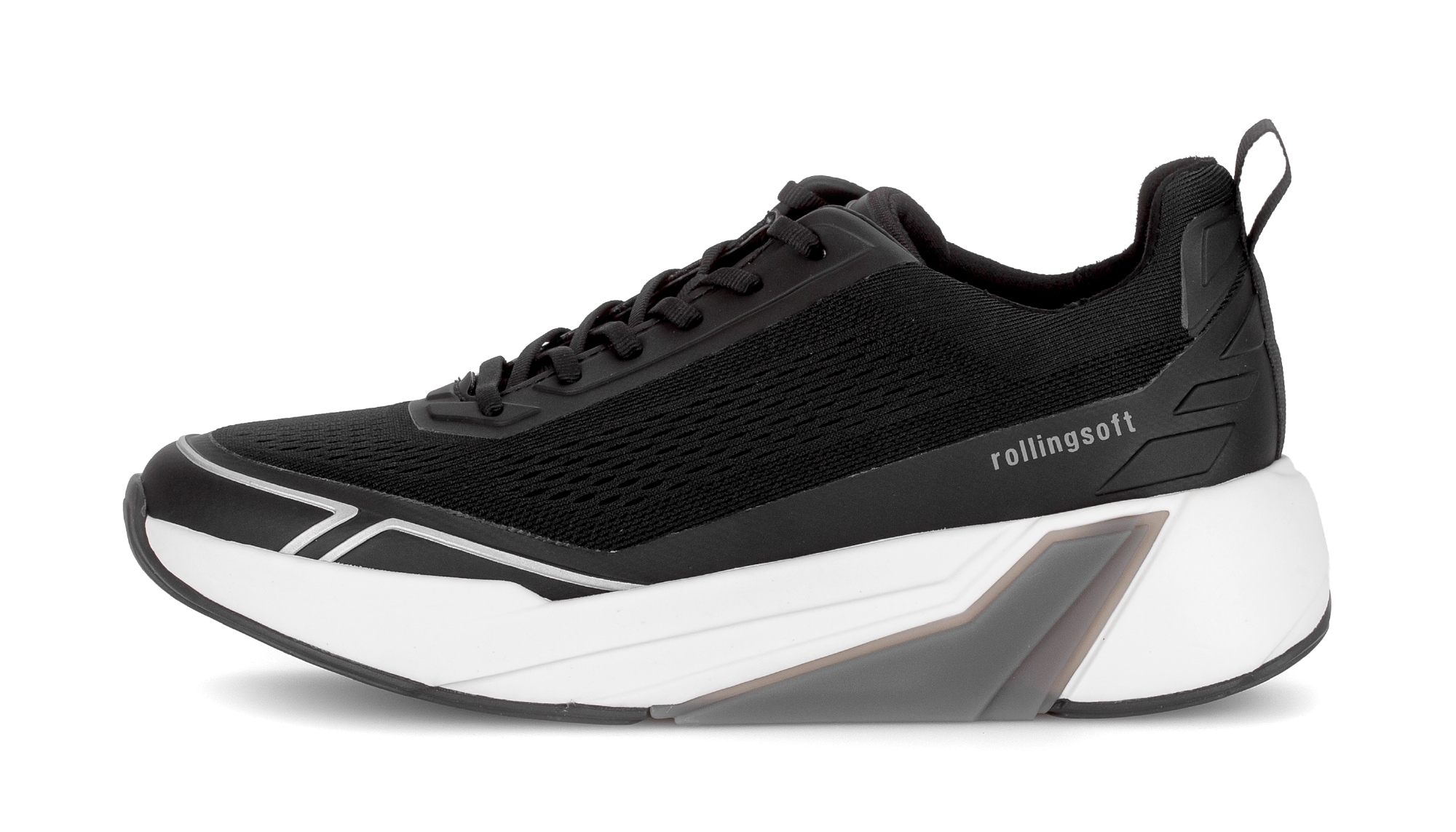 rollingsoft Baskets compensées  , chaussure à lacets, chaussure basse avec semelle rollingsoft, largeur G