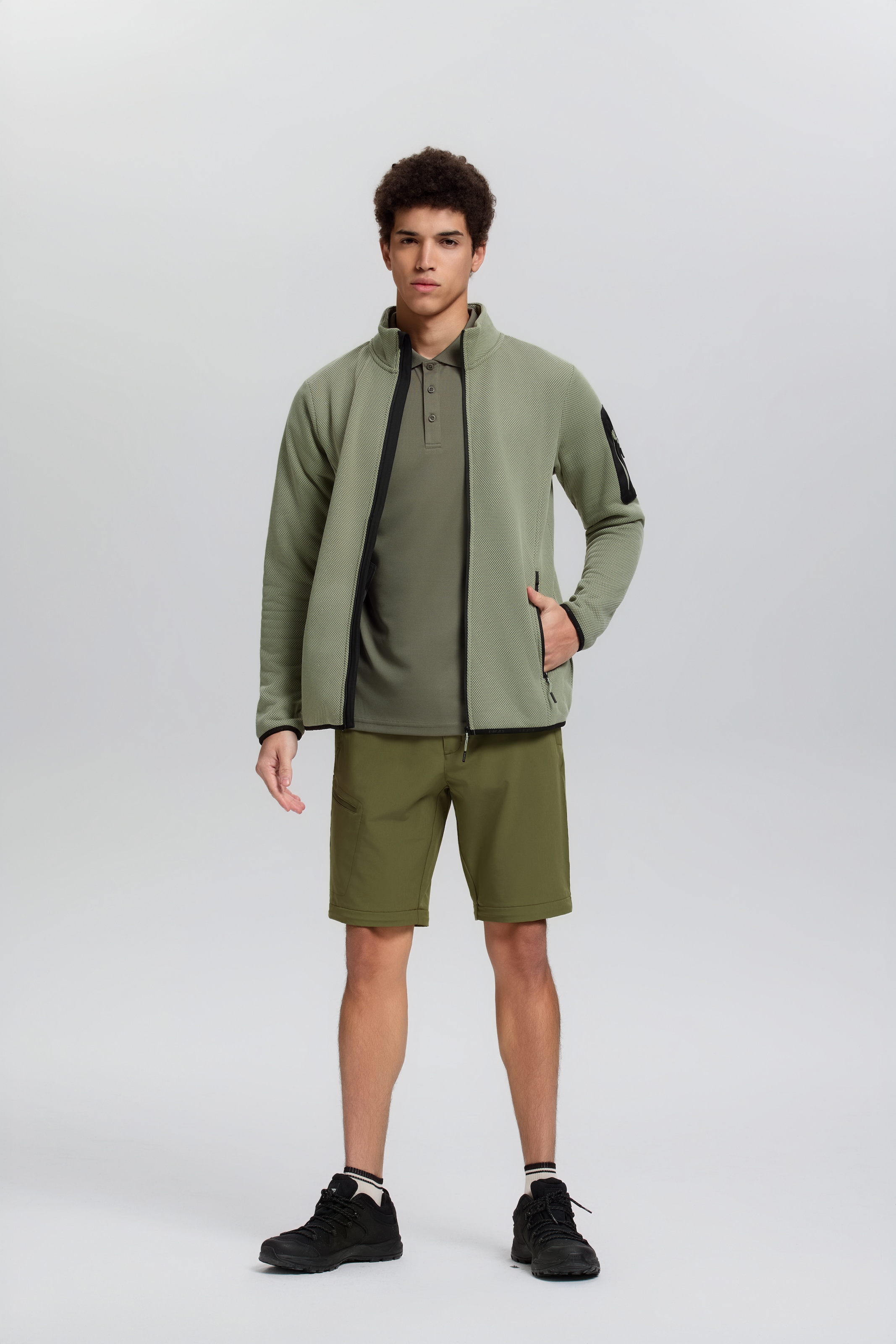 Icepeak Fleecejacke »BREDSTEDT« sportlicher Stil, mit Stehkragen, mit Reissverschlusstaschen