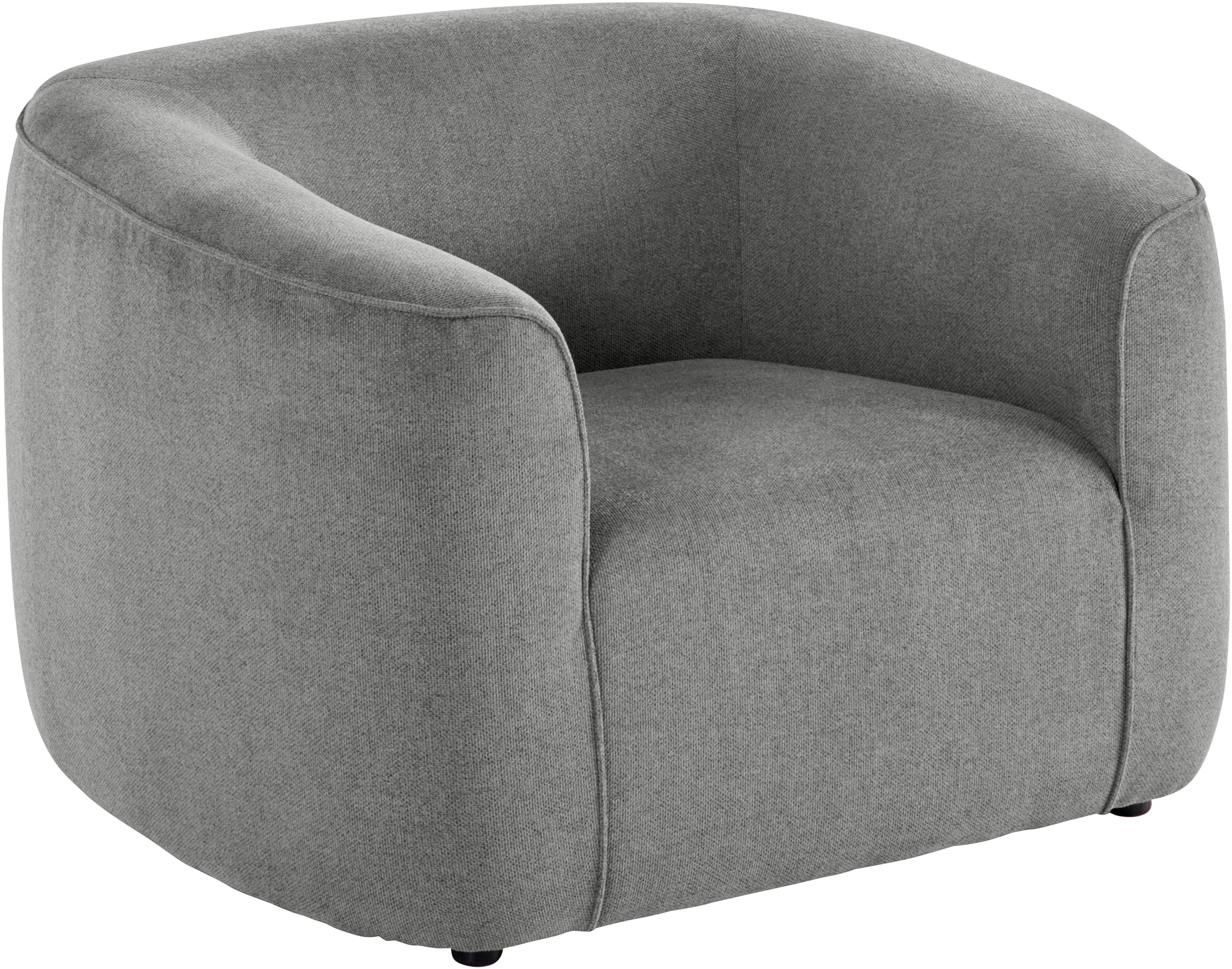LeGer Home by Lena Gercke Sessel »LYZA Relaxsessel, Loungesessel, Masse B/T/H: 113/95/71 cm« organische Form, mit Wellenunterfederung, gemütlich und modern