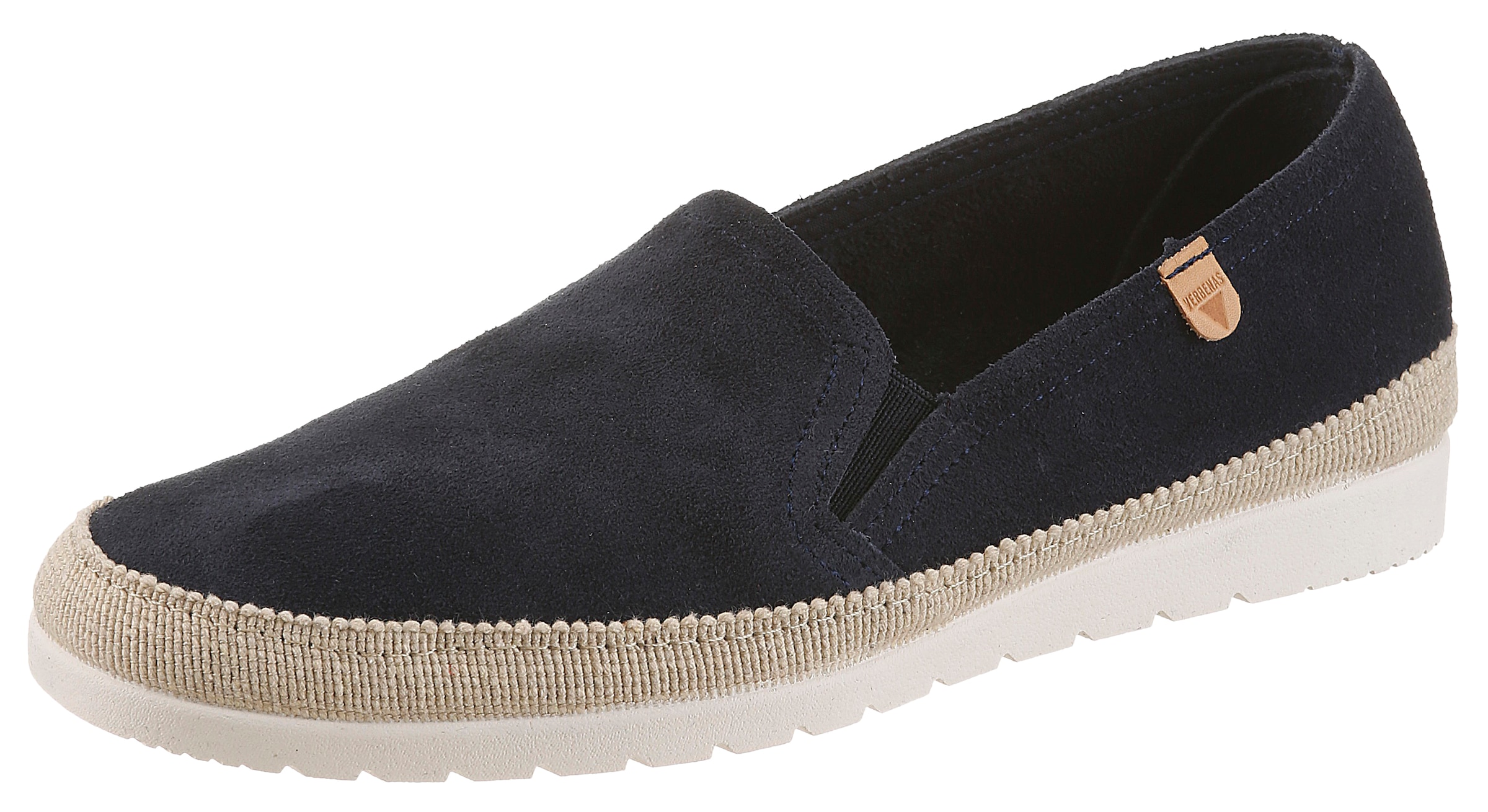 VERBENAS Slipper »NURIA«  espadrille, chaussure à enfiler, chaussure basse avec inserts stretch