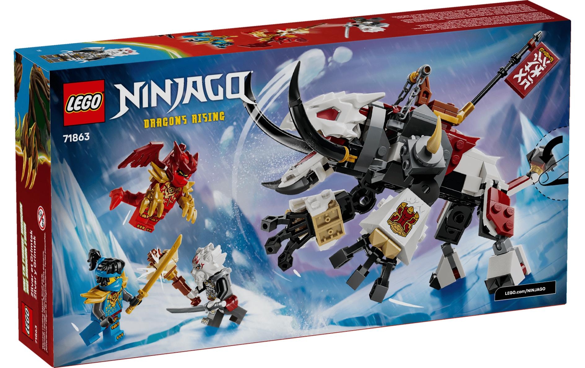 LEGO® Konstruktionsspielsteine »Zilvar auf seinem Drachentier Grimtak (71863), LEGO Ninjago« Made in Europe