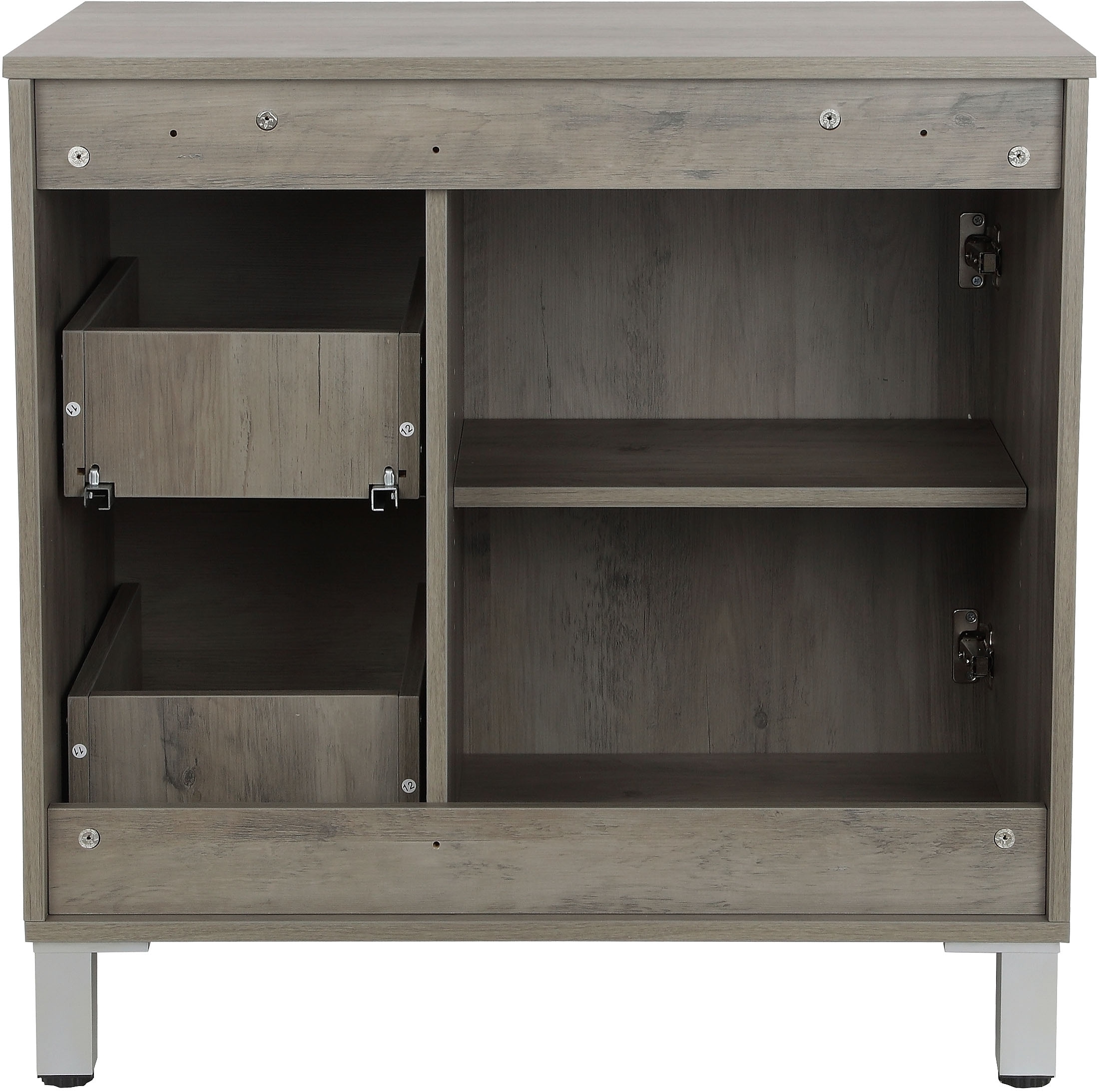 welltime Waschtisch »Florenz, Badezimmerschrank,Badschrank« Stauraum Waschtisch, 2 Schubladen und 1 Tür