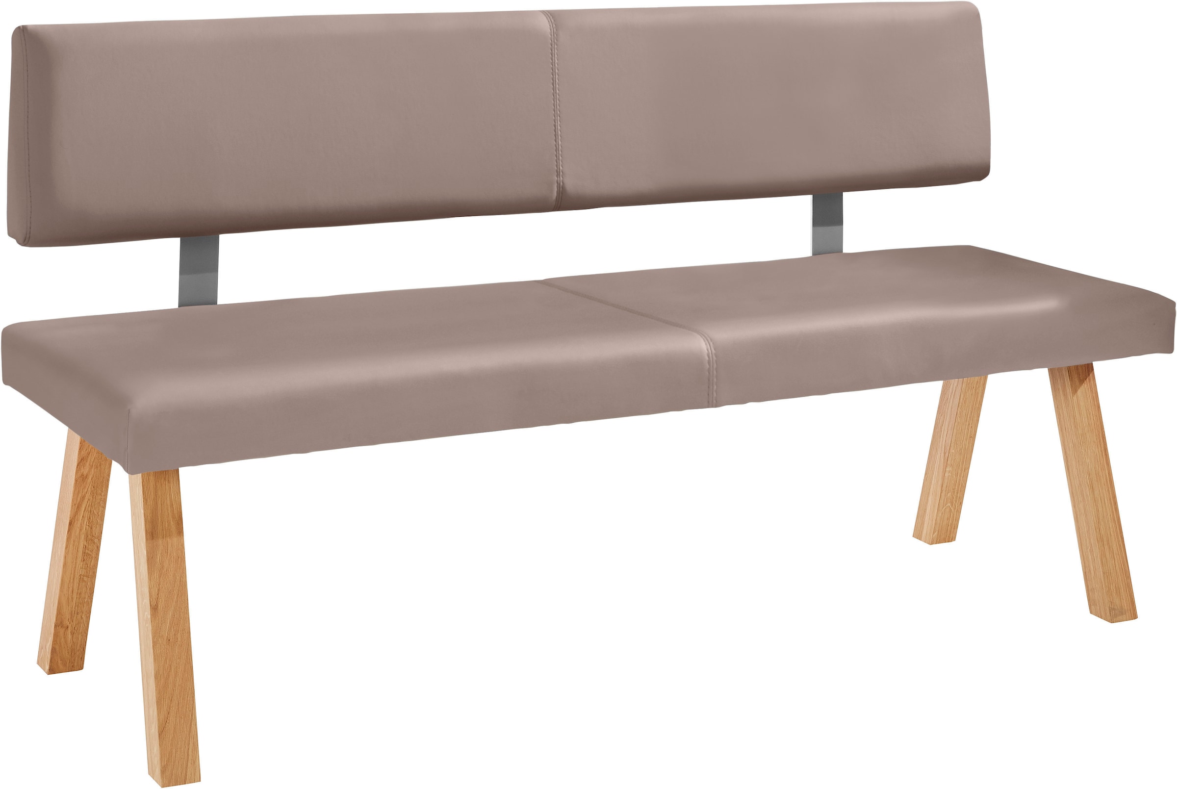 GOODproduct Bank »Mobilar Rio« mit Rückenlehne und aus Massivholz