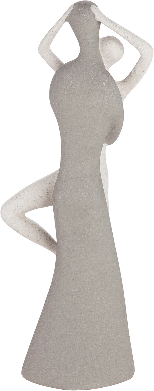 GILDE Skulptur »Figur Monroe weiss H. 45 cm« Frauenfigur abstrakter Stil sitzende Pose Wohnaccessoire