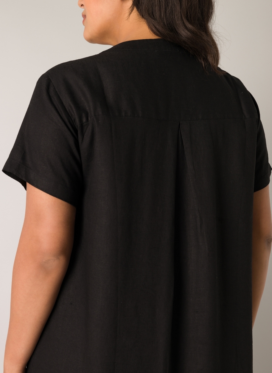 Base Level Curvy Robe tunique »Yacinthe« Sommerkleid mit Leinen