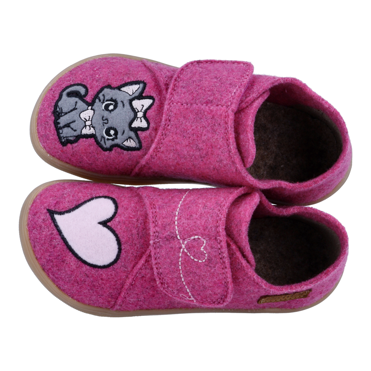 Richter Chaussures pieds nus »Fun (Felt)«  Chausson avec motif chat mignon, gabarit de taille à télécharger