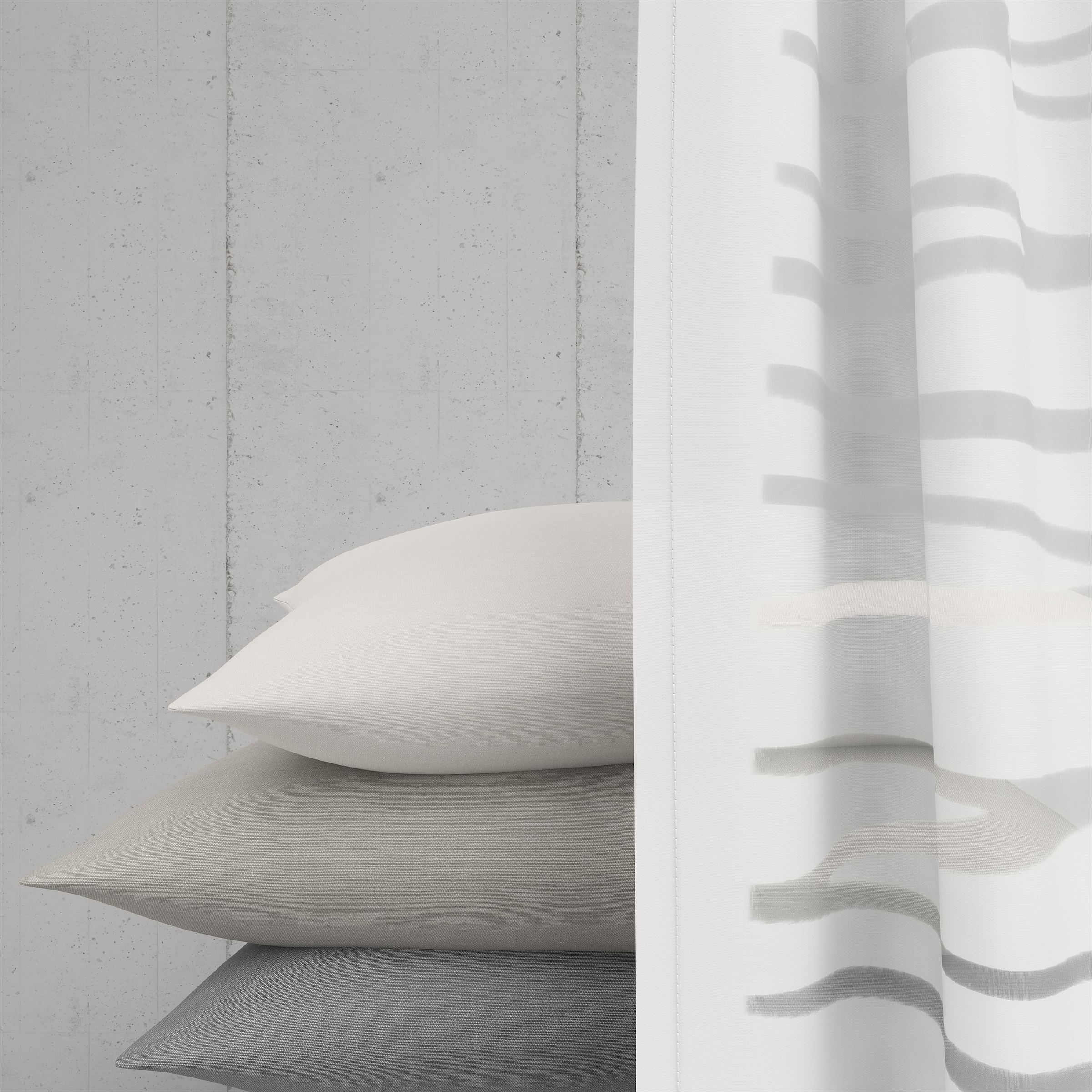 Neutex for you! Rideau coulissant »CIAO« Support de panneau 1 cuis tlg. tissage coloré avec motif intemporel transversal