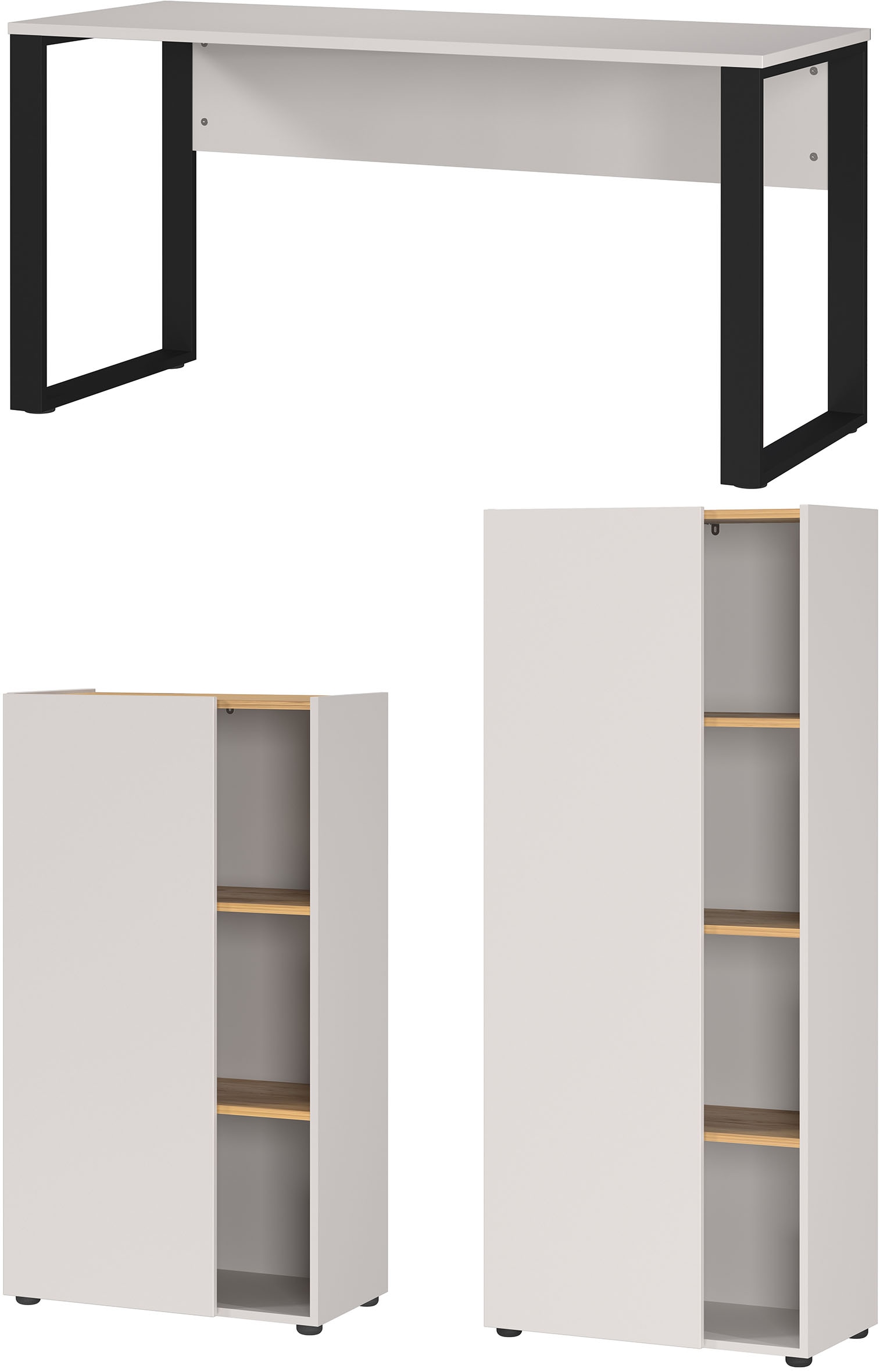 GERMANIA Büromöbel-Set »Adrano« 3 Stk. tlg. Tür schliesst nur 2/3 des Schranks