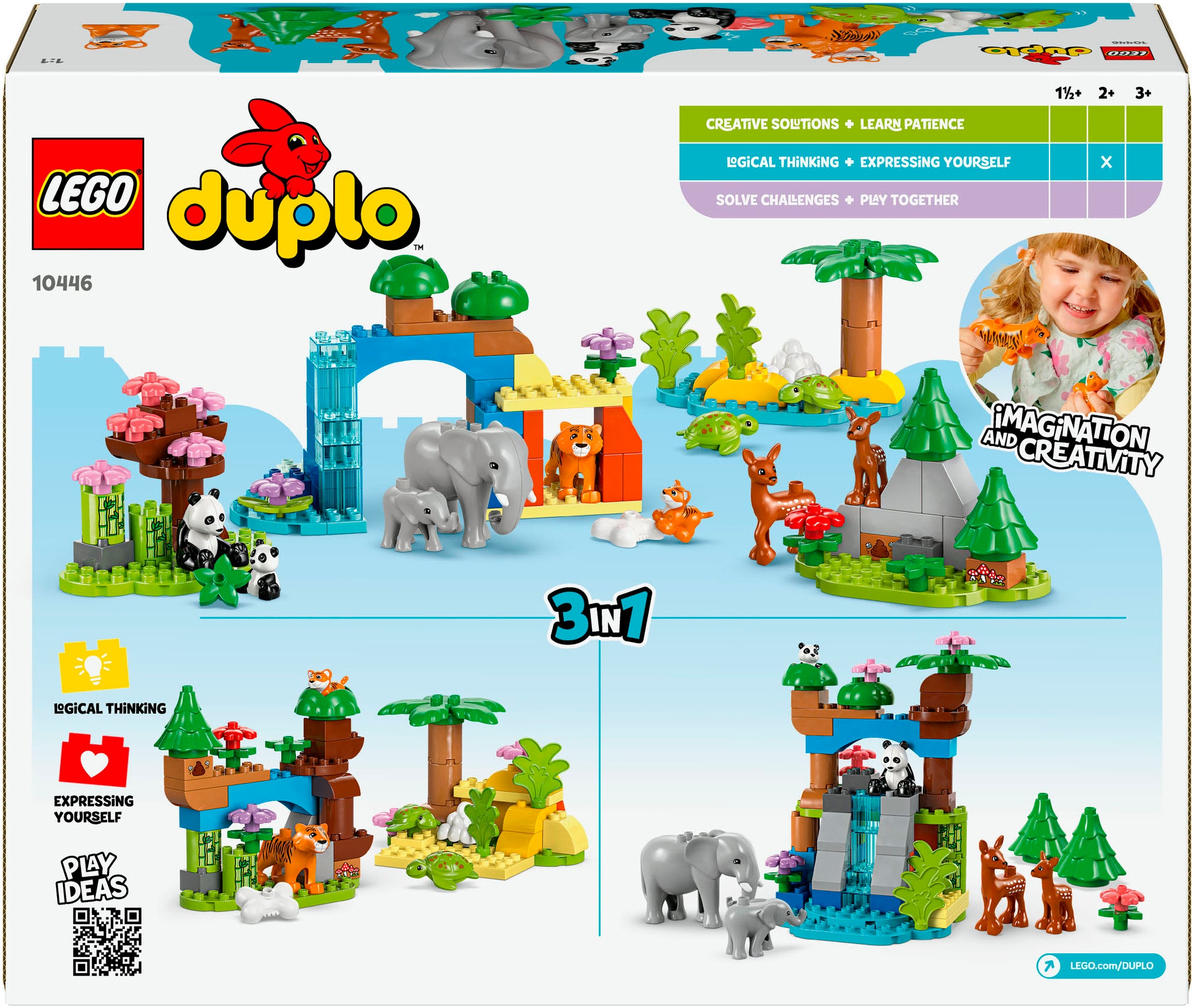 LEGO® Pions de construction »Wildtier-Familien 3-in-1-Set (10446), LEGO DUPLO Town« Made in Europe