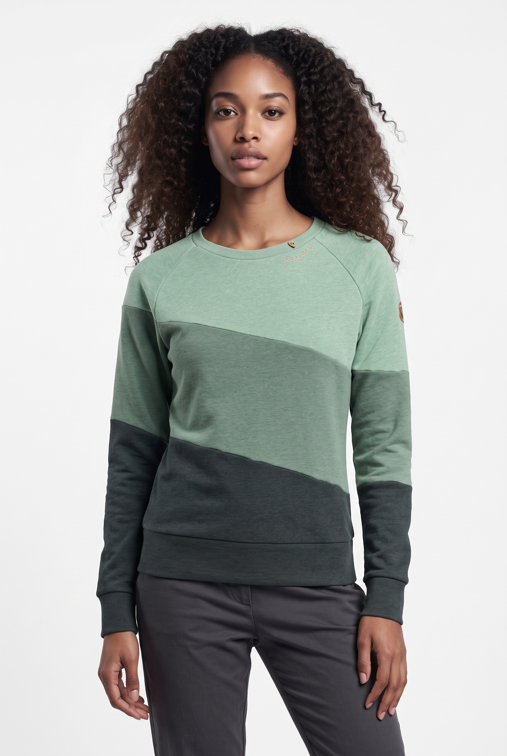 Ragwear Pull »JOHANKA BLOCK«, en rayures multicolores en blocs
