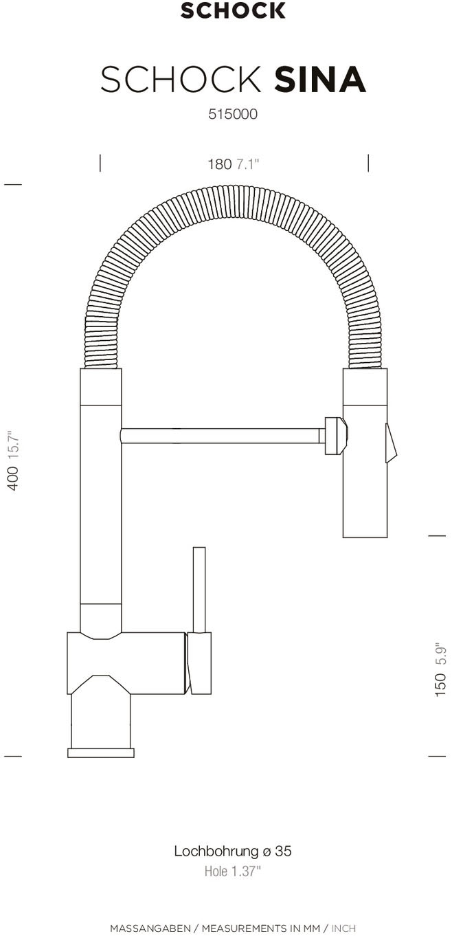 Schock Robinetterie de cuisine »Sina«