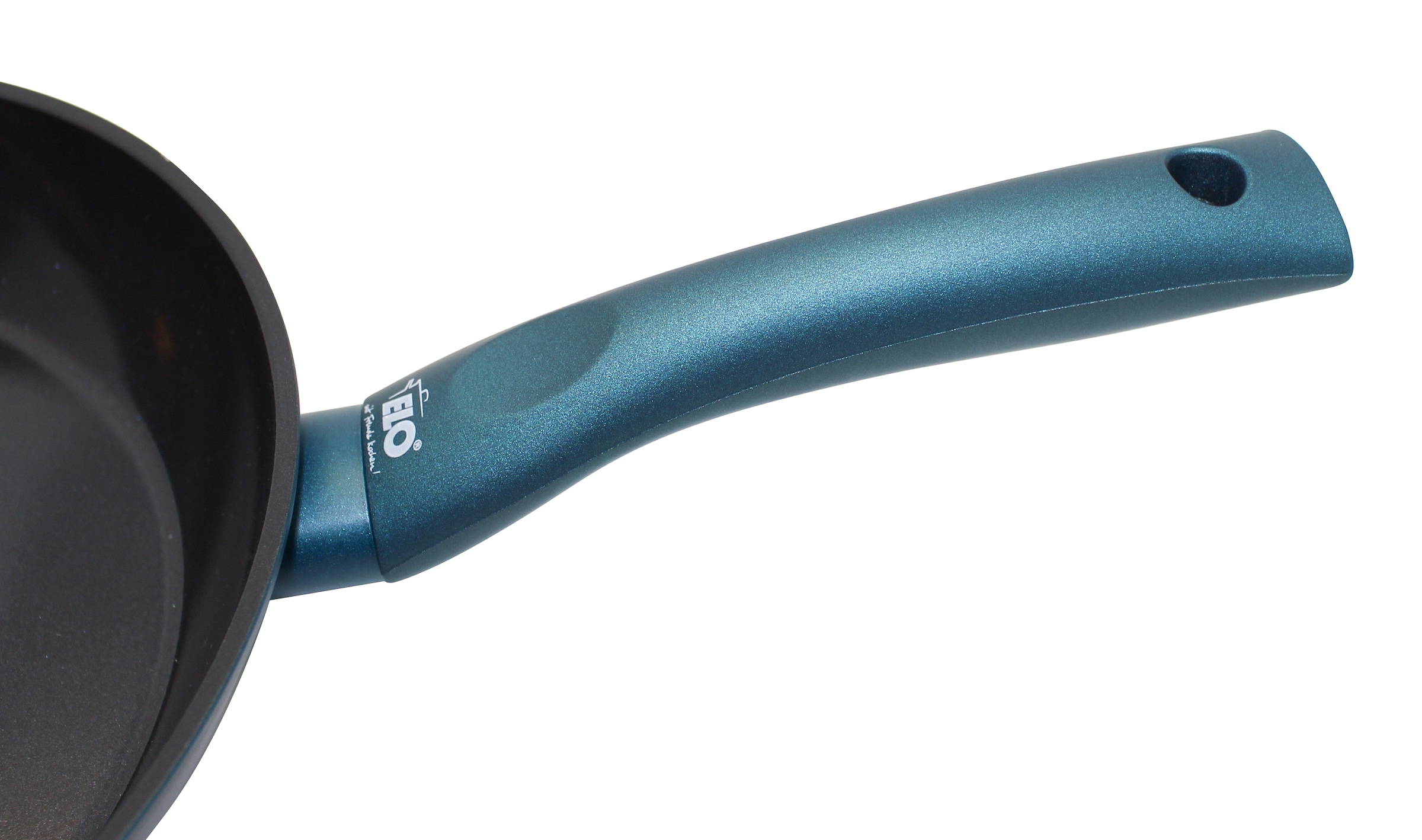 Elo Basic Poêle à frire »Colorio mit farbigem Protektor« Aluminium 1 tlg. türkis mit passendem Pfannenschoner