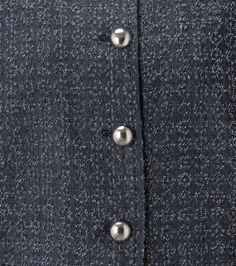 Aniston CASUAL Blazer court en denim jacquard structuré - NOUVELLE COLLECTION