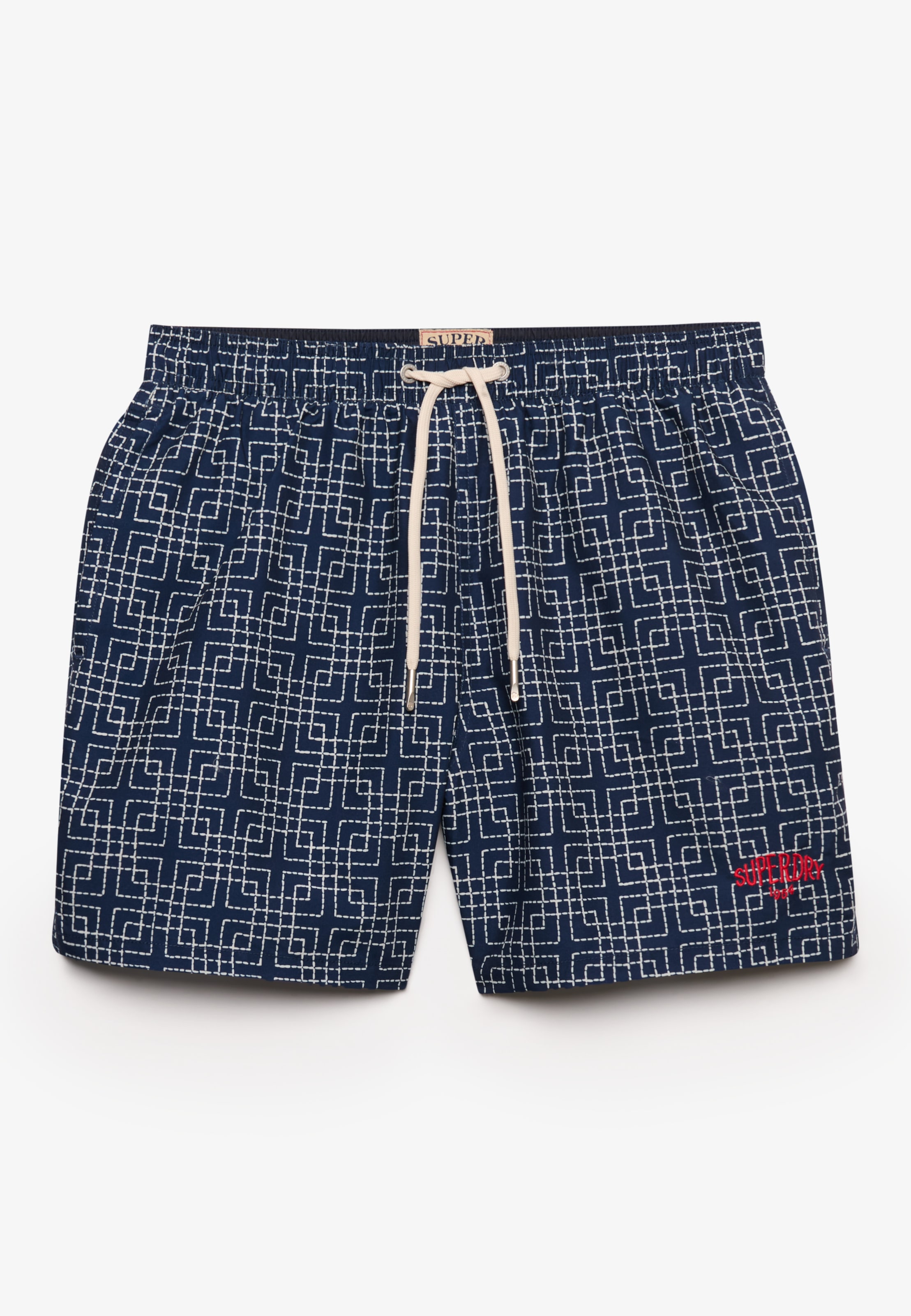 Superdry Short de bain »PREMIUM PRINTED 15 SWIM SHORT« en polyester, coupe tendance, aspect à motifs, facile d'entretien