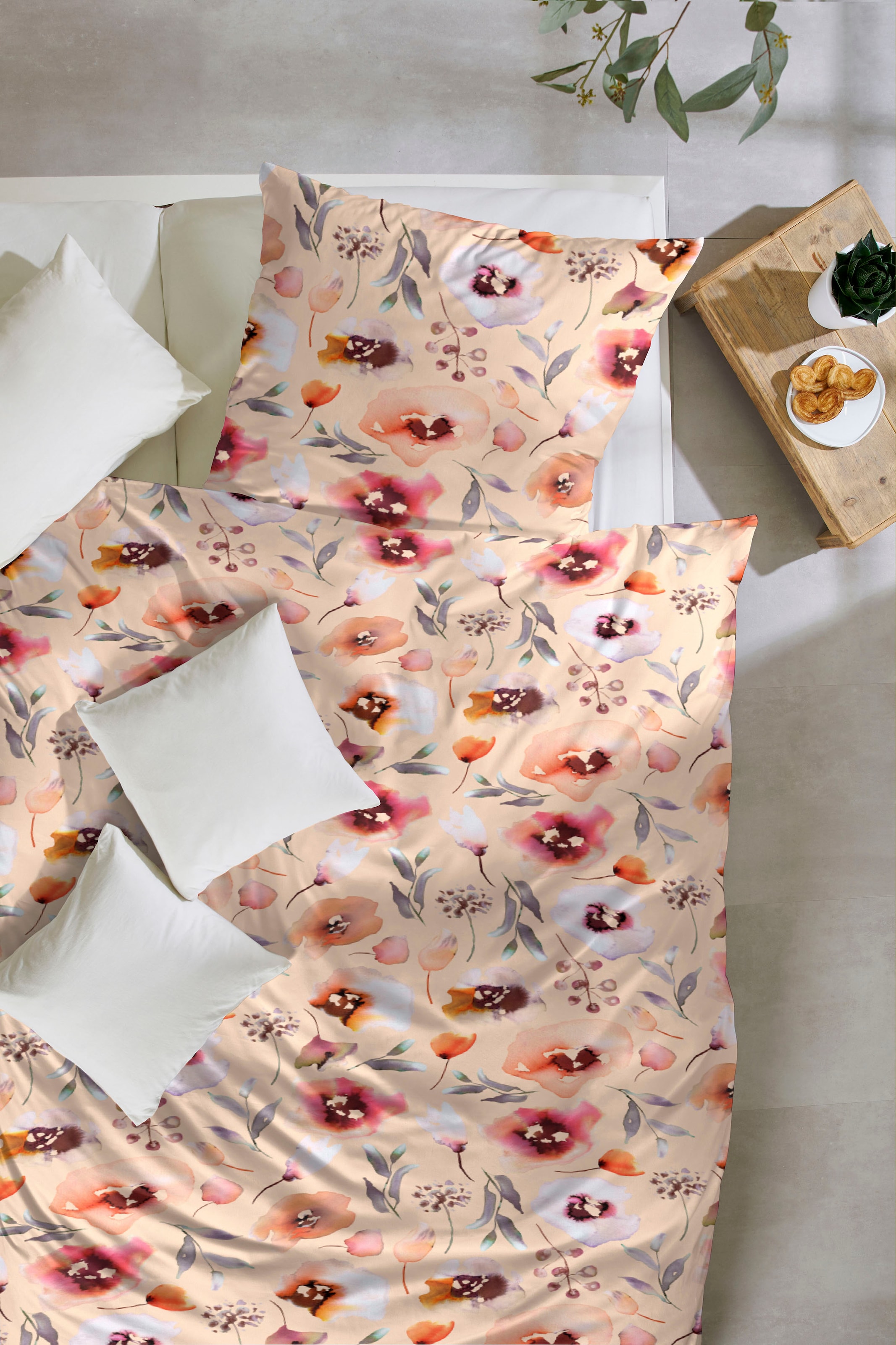 Primera Linge de lit »Dotsy« 2 cuis mit zarten Blumen