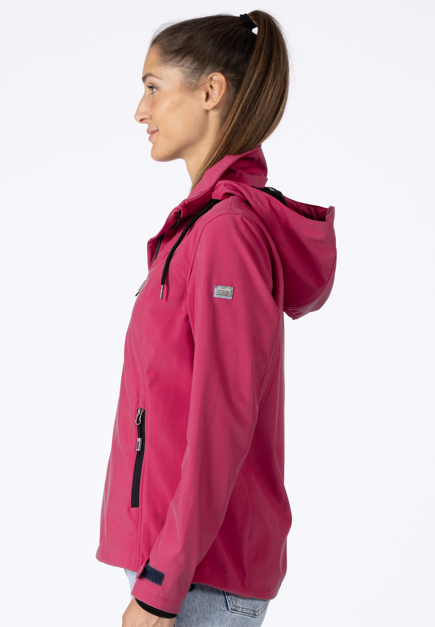 DEPROC Active Softshelljacke »DECORAH PEAK V WOMEN« mit abnehmbarer Kapuze