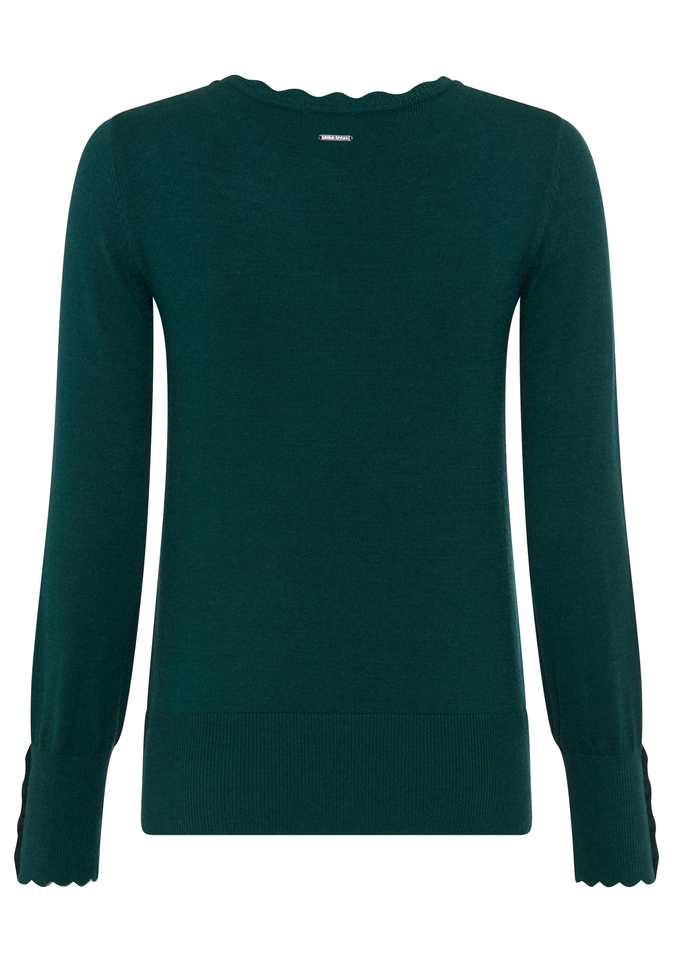 Laura Scott Strickpullover kuscheliger Feinstrick mit femininer Wellenkante