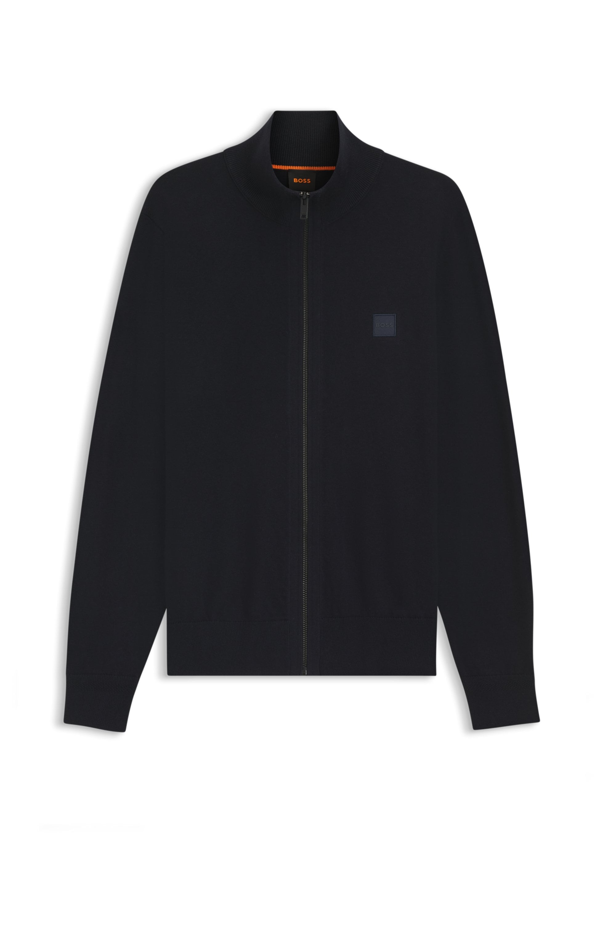 BOSS ORANGE Strickjacke »Kanozip« mit Reissverschluss