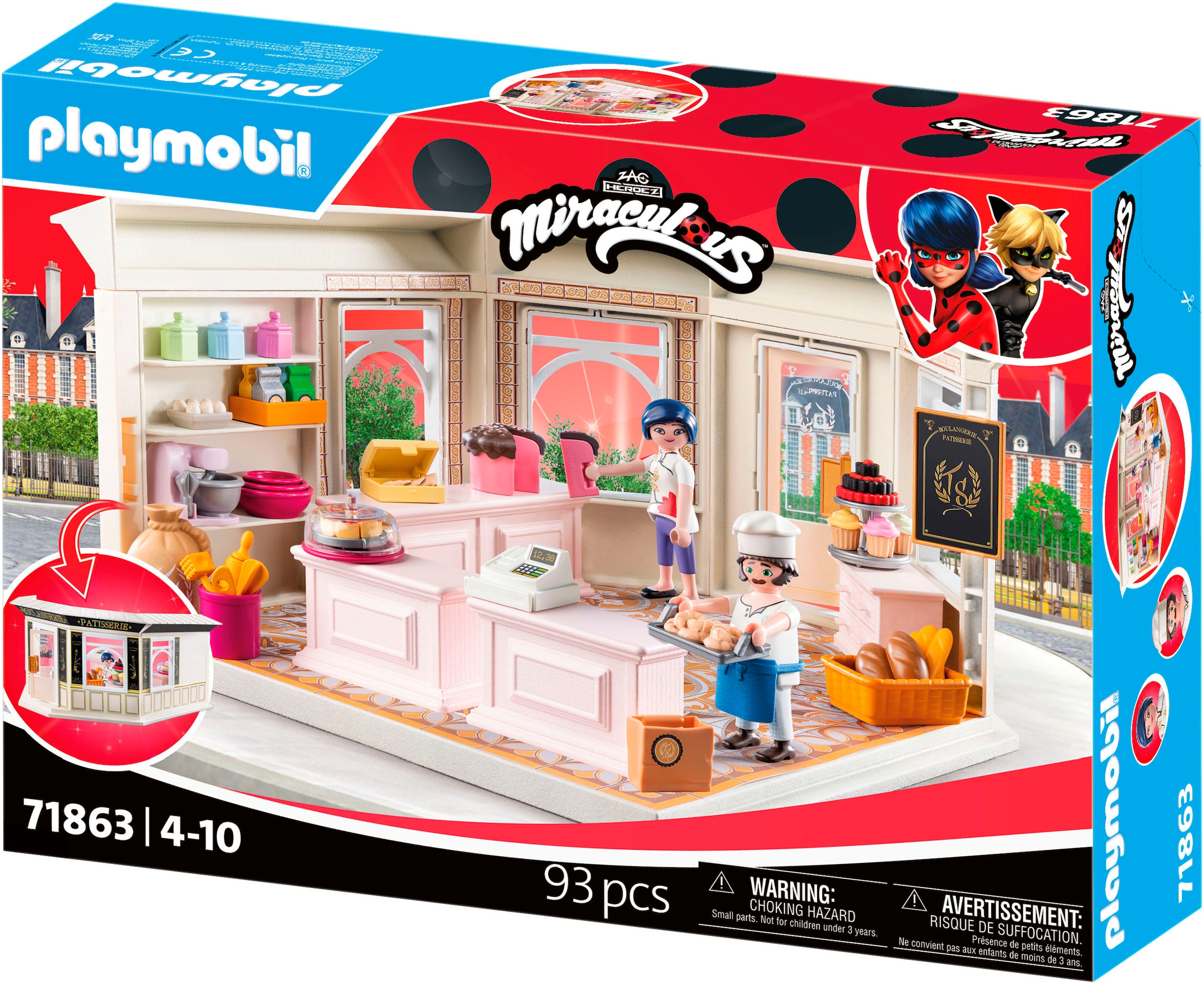 Playmobil® Konstruktions-Spielset »Miraculous: Französische Bäckerei (71863)« Made in Europe