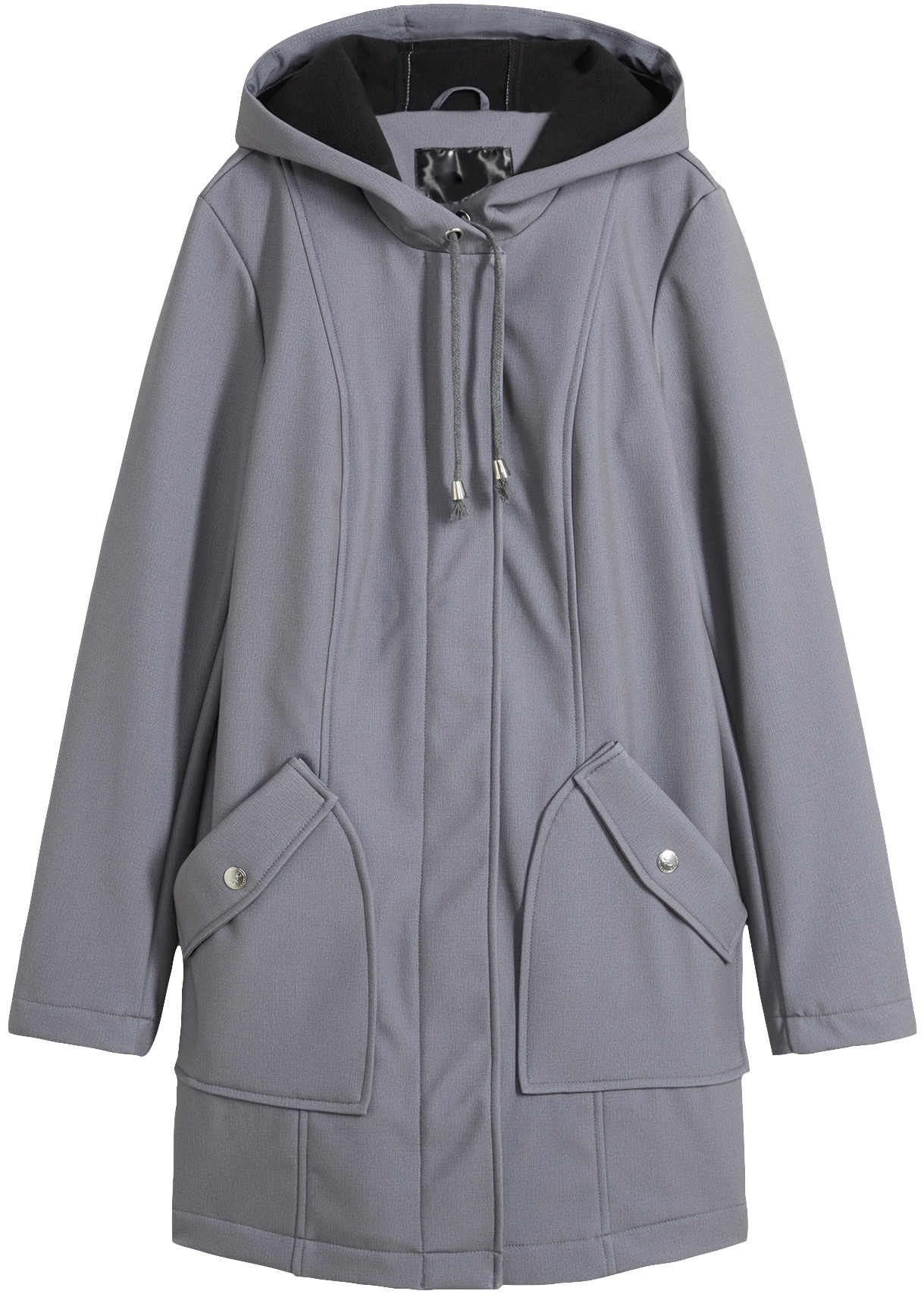 bonprix Veste softshell style sportif, coupe droite, avec coutures décoratives