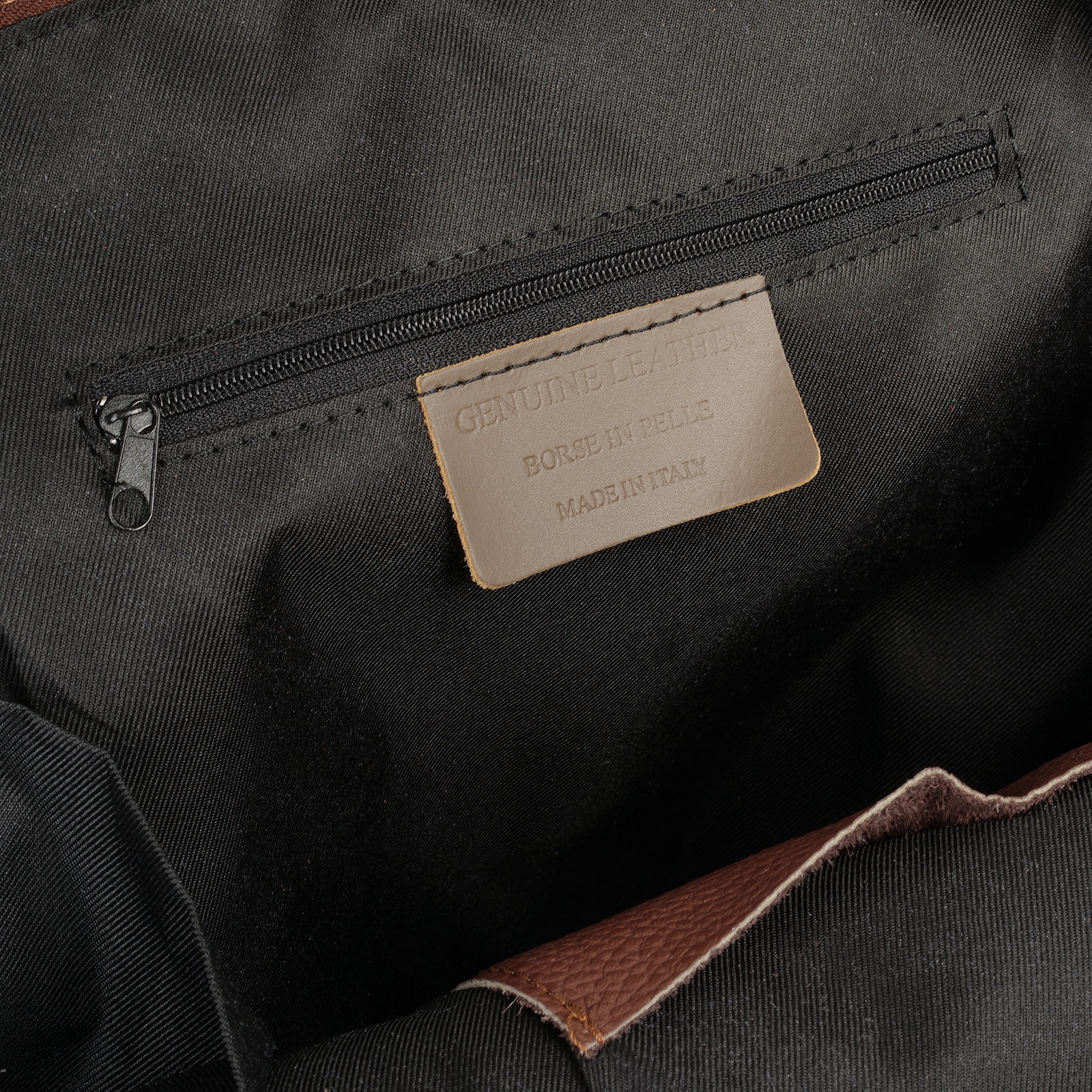 Cluty Sac à dos de ville echt Leder, Made in Italy