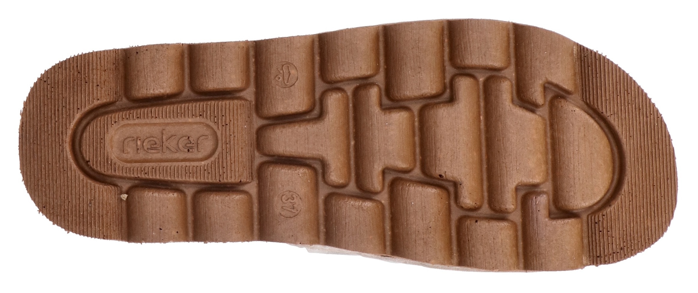 Rieker Pantolette  Sommerschuh, Strandschuh, Hausschuh mit modischer Plateausohle