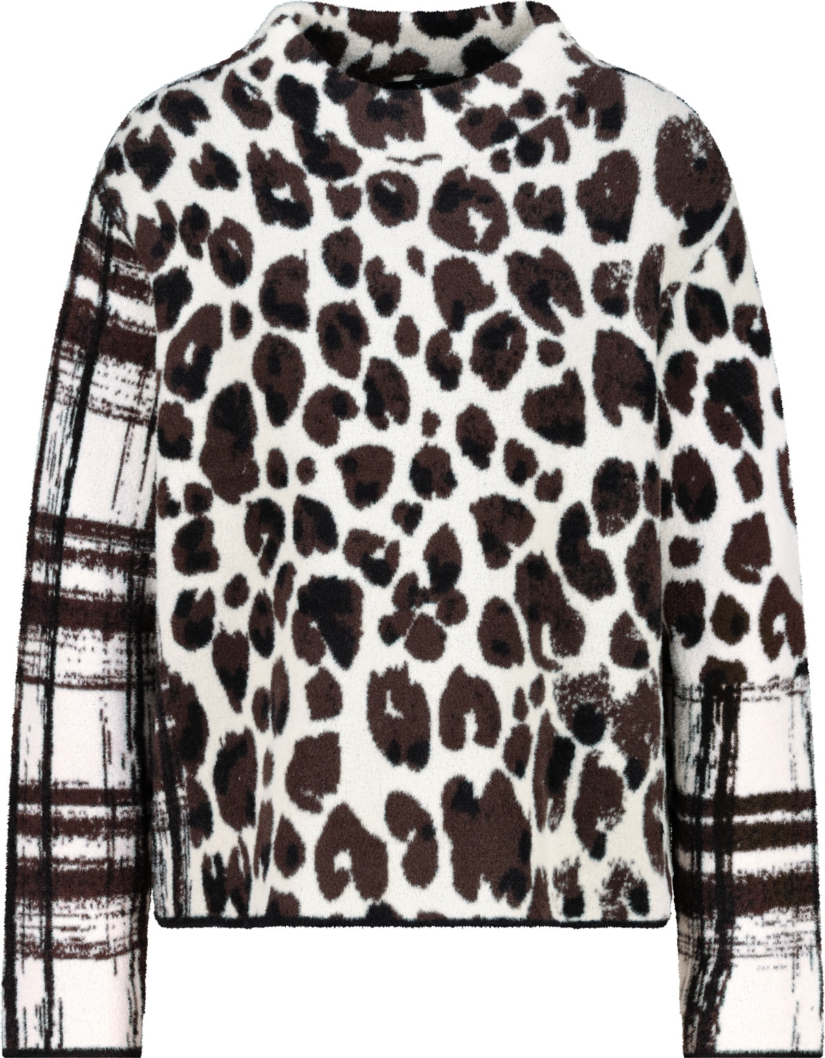 Monari Pull en tricot Regular fit mit Stehkragen