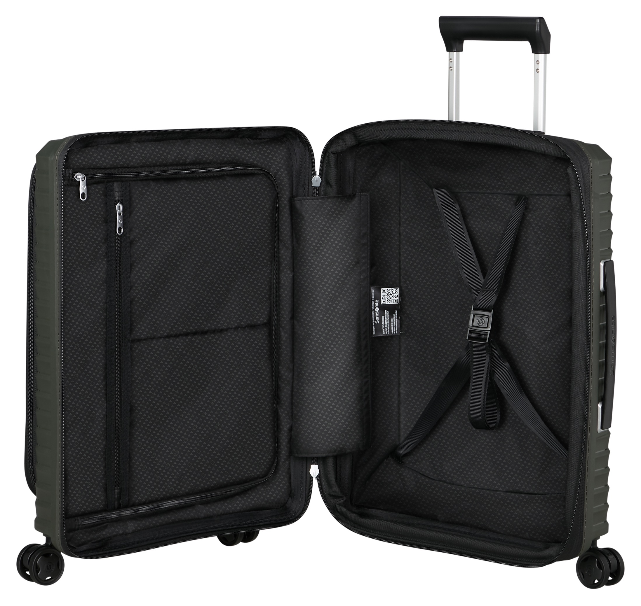 Samsonite Hartschalen-Trolley »UPSCAPE 55 mit Frontfach« 42 l 4 Rollen Easy-Access-Frontfach Handgepäck Hartschalenkoffer TSA-Zahlenschloss