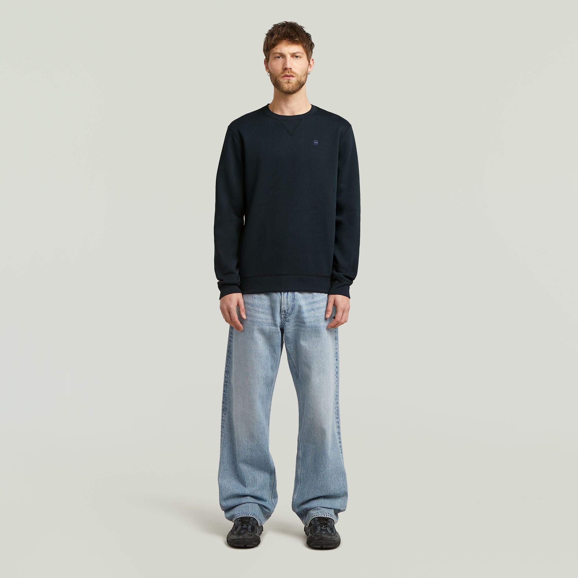 G-STAR Sweatshirt »Premium Core Pacior Sweat«, mit Ripp-Seiteneinsätzen
