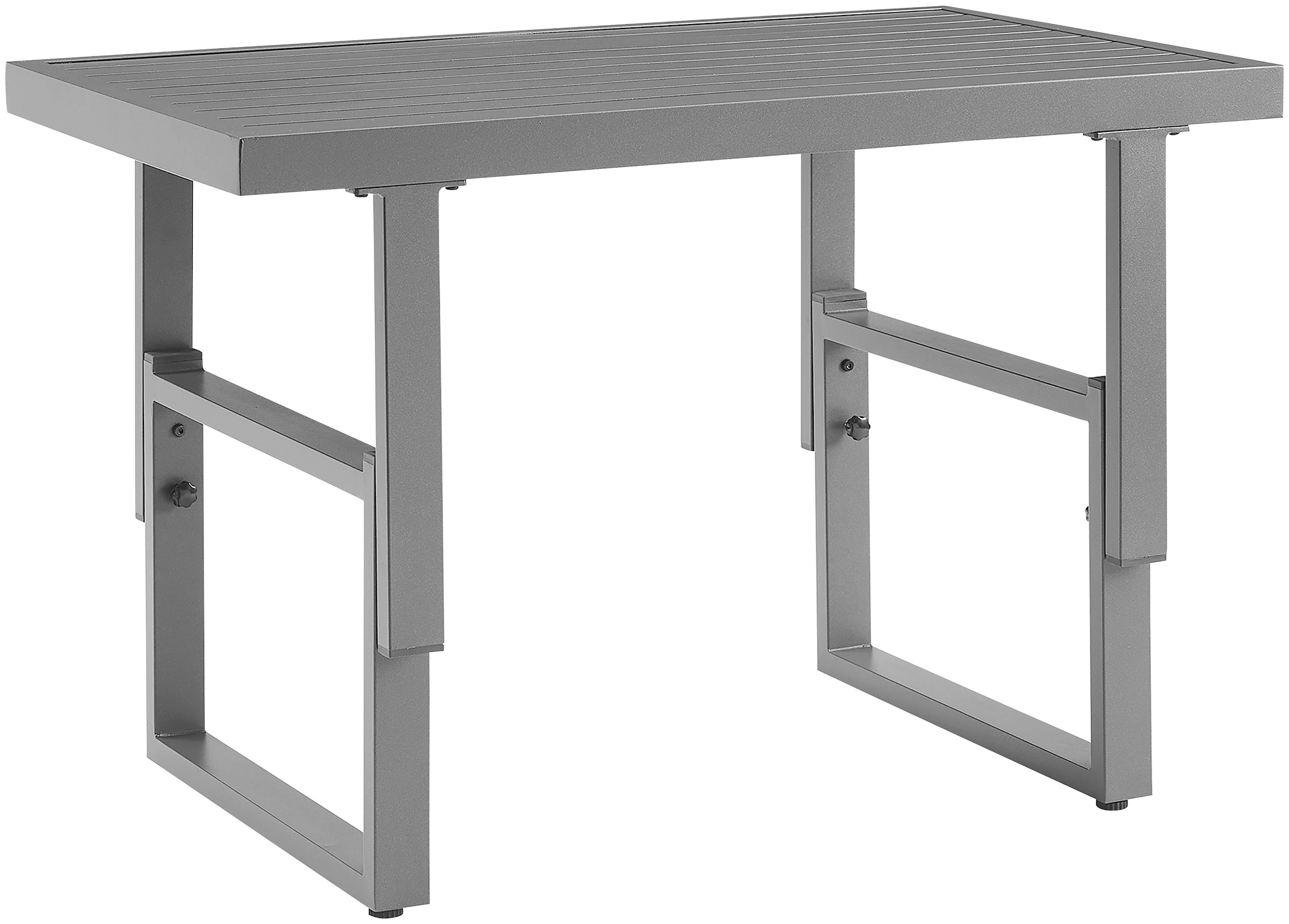 KONIFERA Gartenlounge-Set »Hamburg« Set, Tisch:100x60x60/40cm,abnehmbare Rückenlehnen ,individuell aufstellbar, 14 Stk. tlg. höhenverstellbarer Tisch, inkl. Schutzhülle, Aluminiumgestell