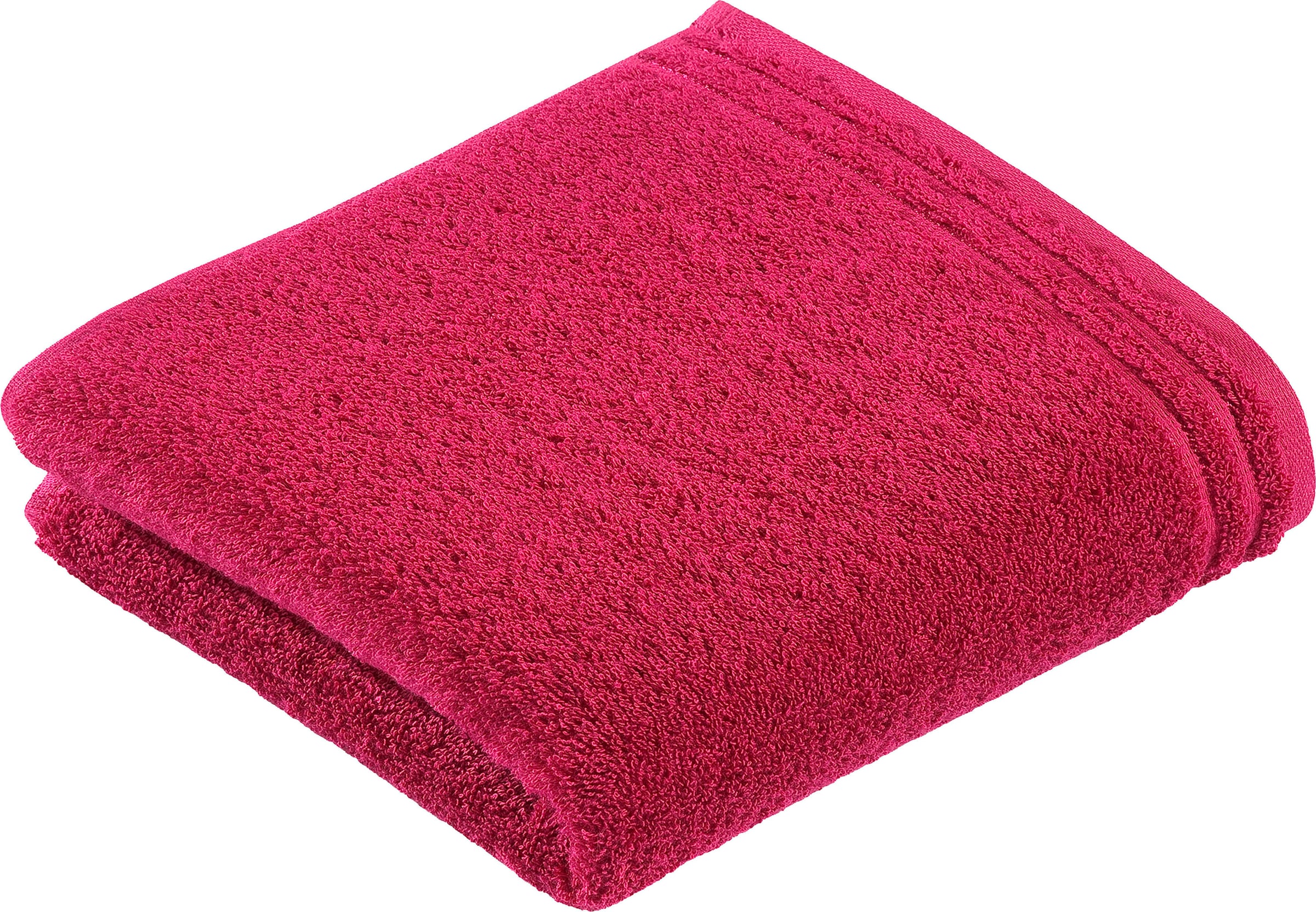 Vossen Serviette de bain »Calypso Feeling« avec bordure étroite, en 100% coton de haute qualité, vegan, uni
