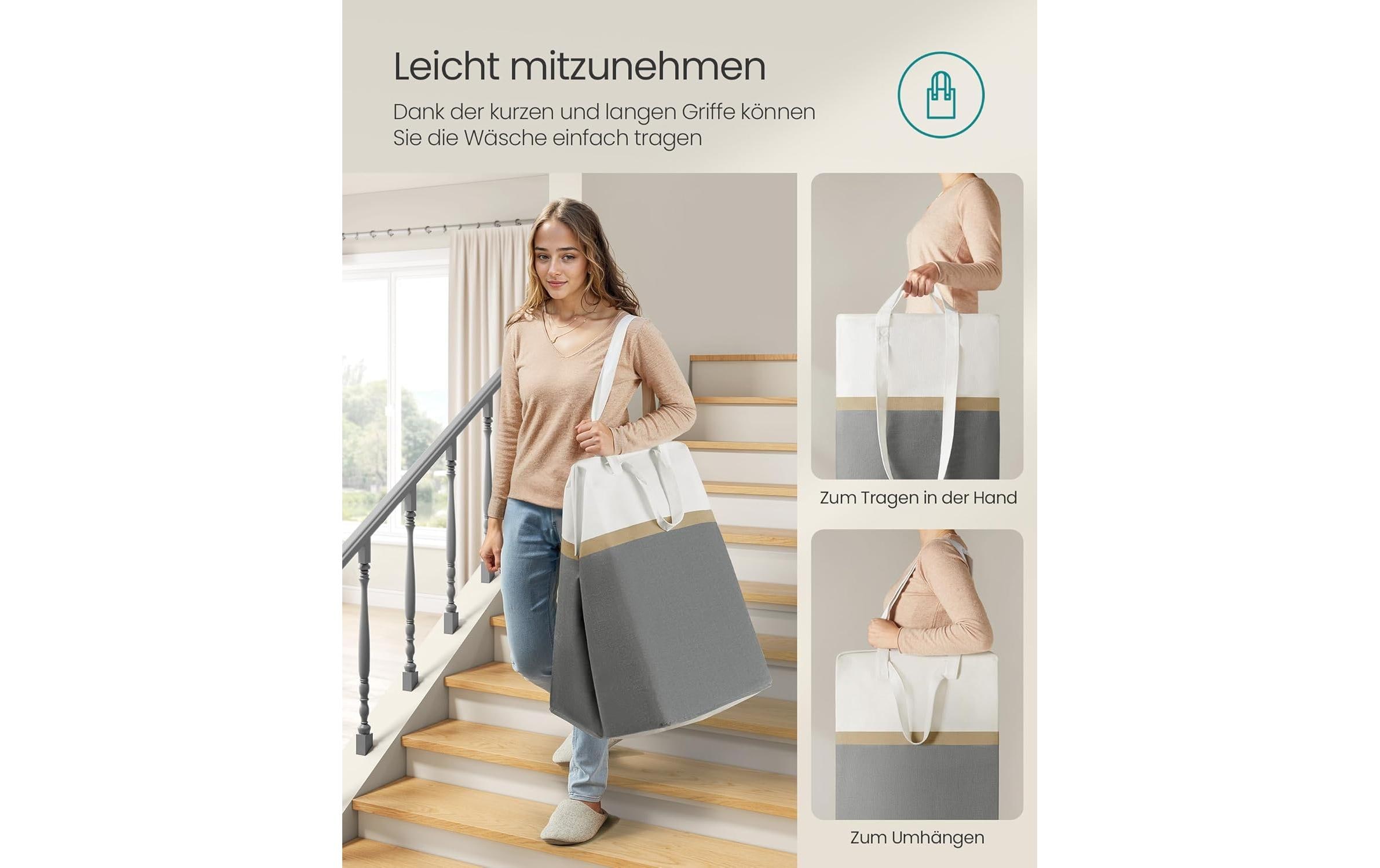 SONGMICS Wäschekorb »2-er Set 110 l«