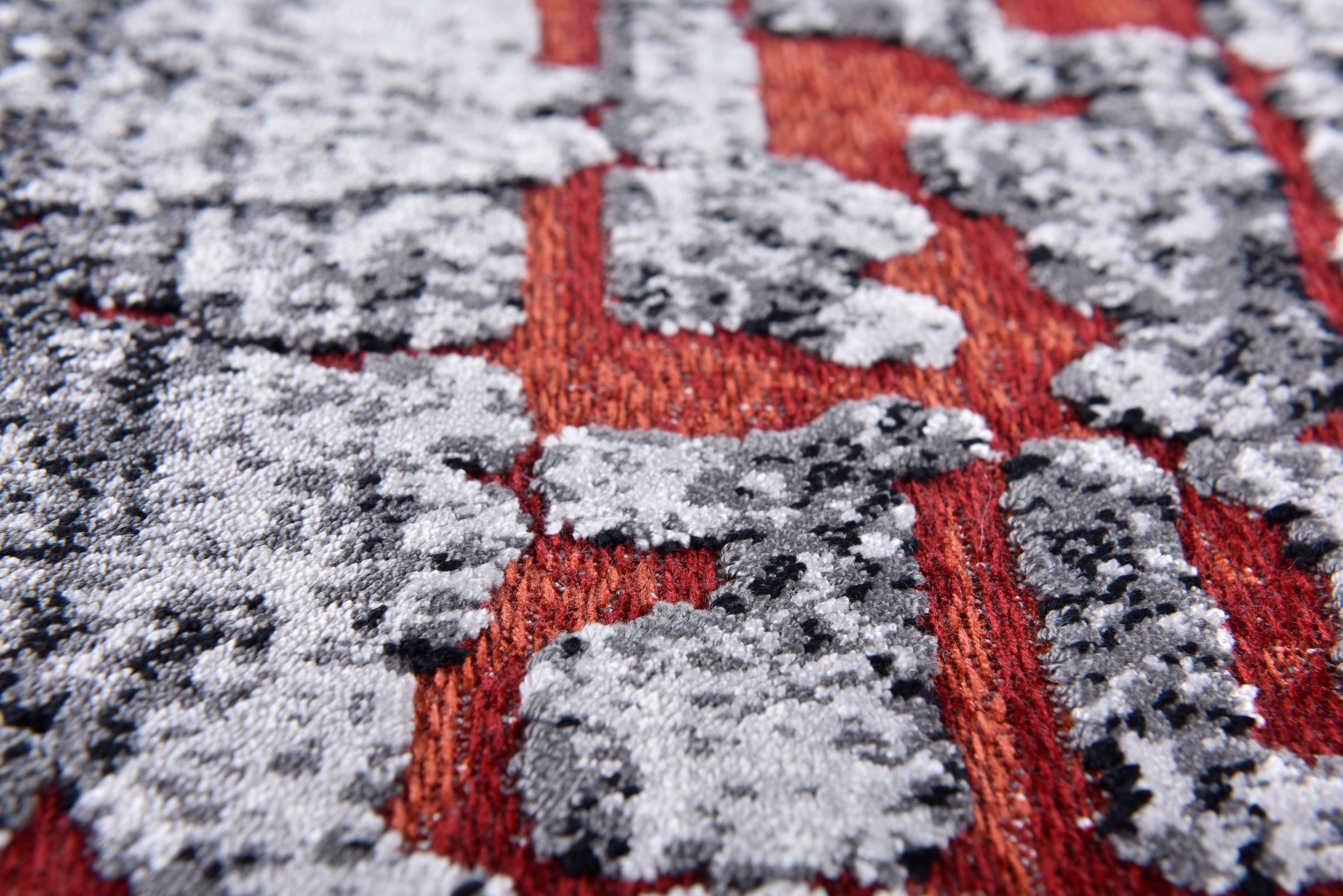 Gino Falcone Teppich »Orelia 103« rechteckig 7 mm Höhe Kurzflor, modernes Design, mit leichtem Glanz, Wohnzimmer