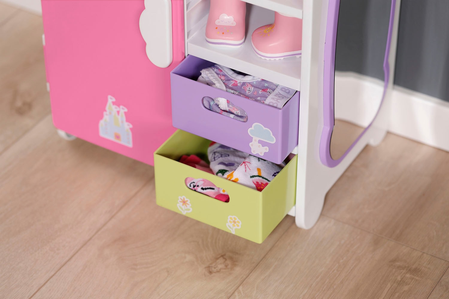 Baby Born Armoire à vêtements de poupée »Regenbogen« mit Licht- und Soundeffekt